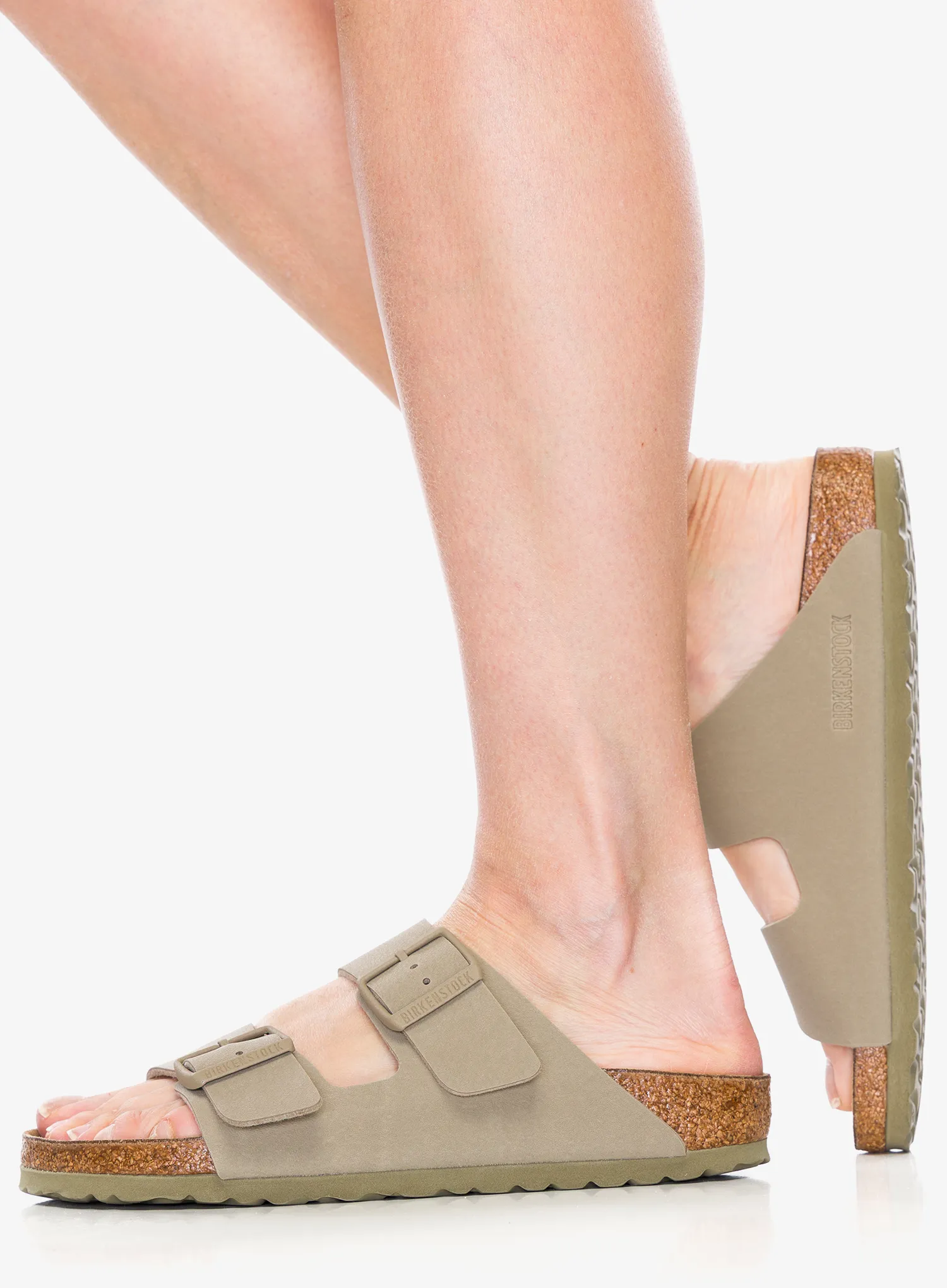 Ženske papuče Birkenstock Arizona Birko-Flor - faded khaki