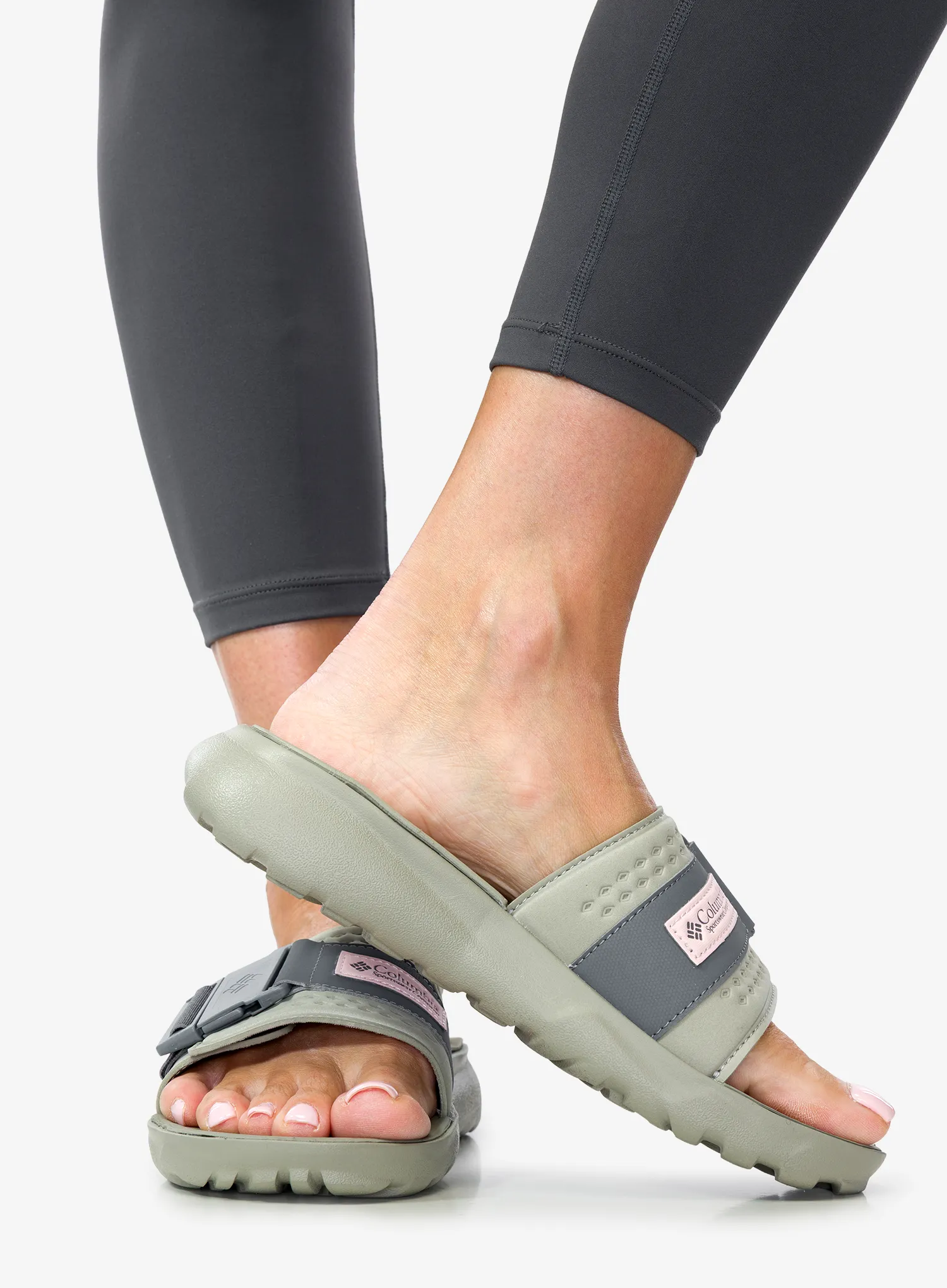 Ženske papuče Columbia Peakfreak Roam Slide - grey green/ti grey steel