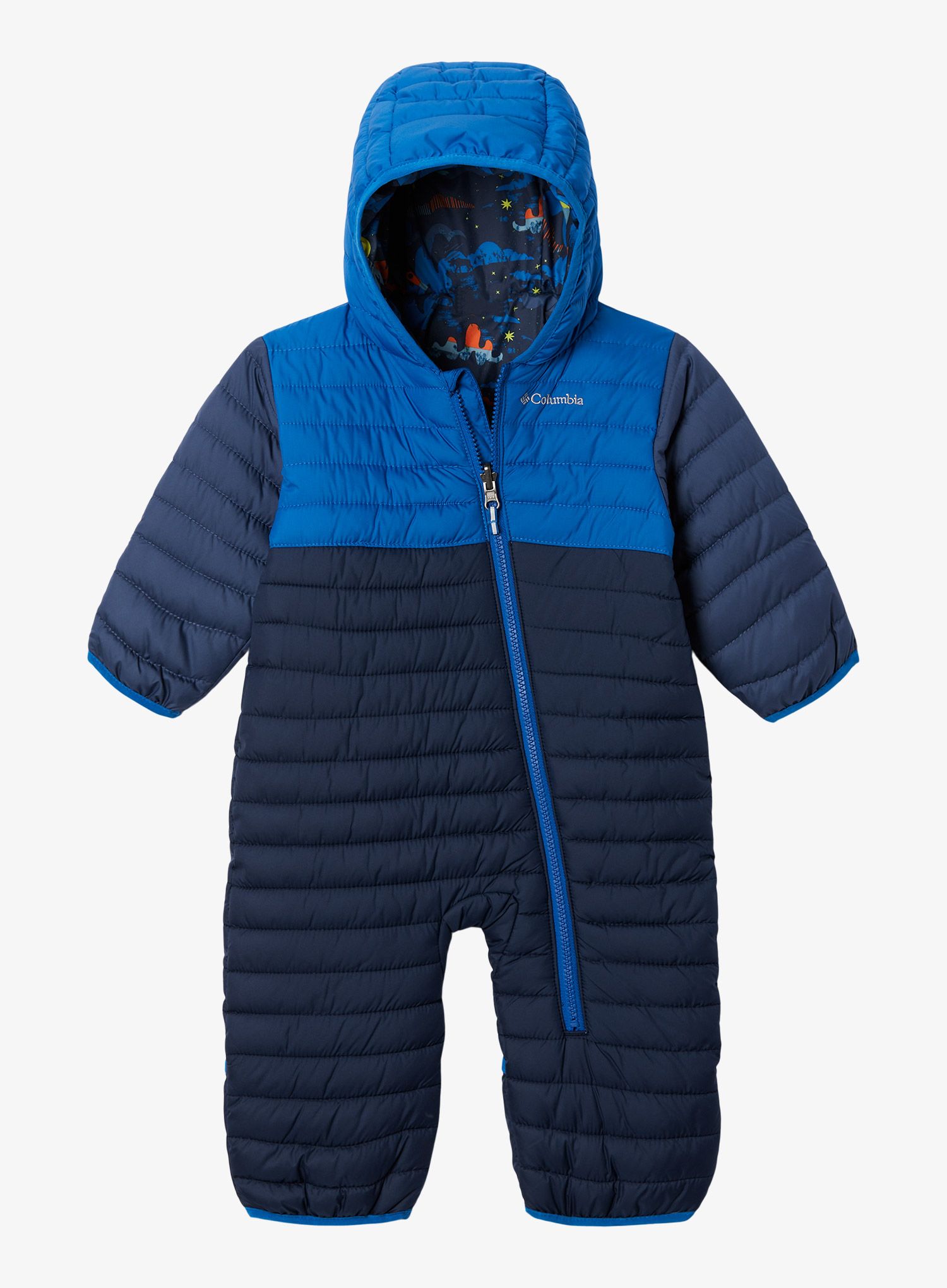 Kombinezon za djecu Columbia Powder Lite Reversible Bunting - collegiate navy/indigo/mtn