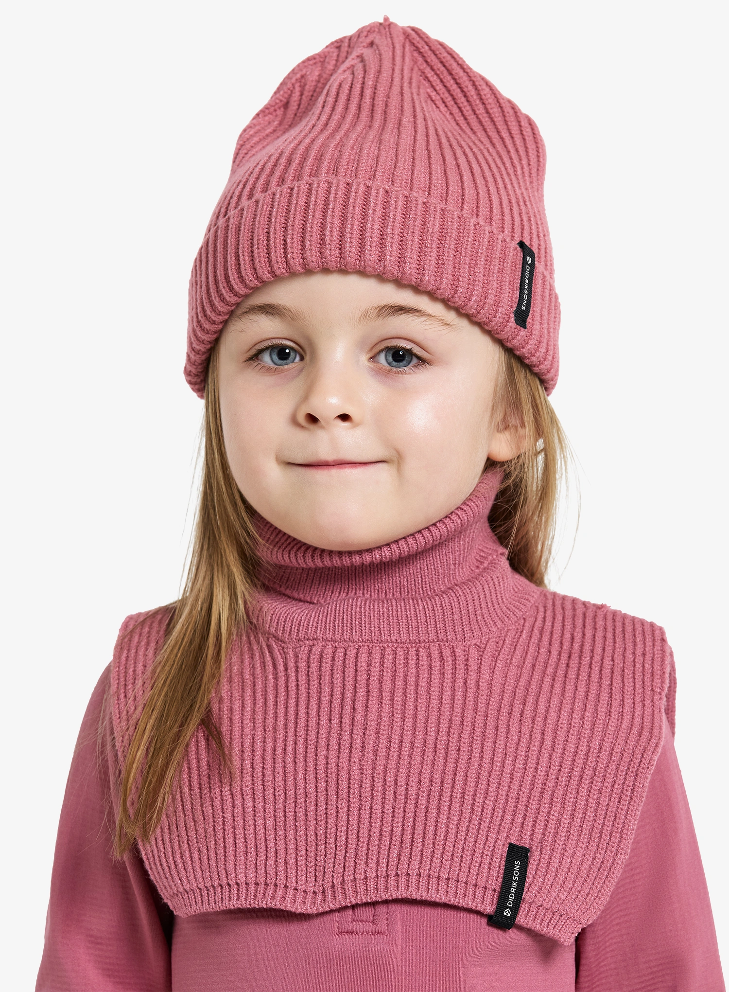 Dječji šal-ovratnik Didriksons Delfinen Scarf 2 - heather pink
