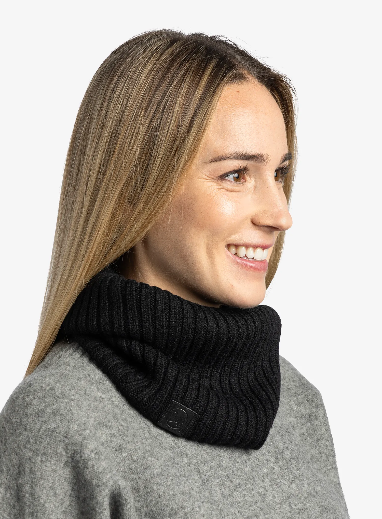 Grijač za vrat Buff Knitted Neckwarmer Norval - black