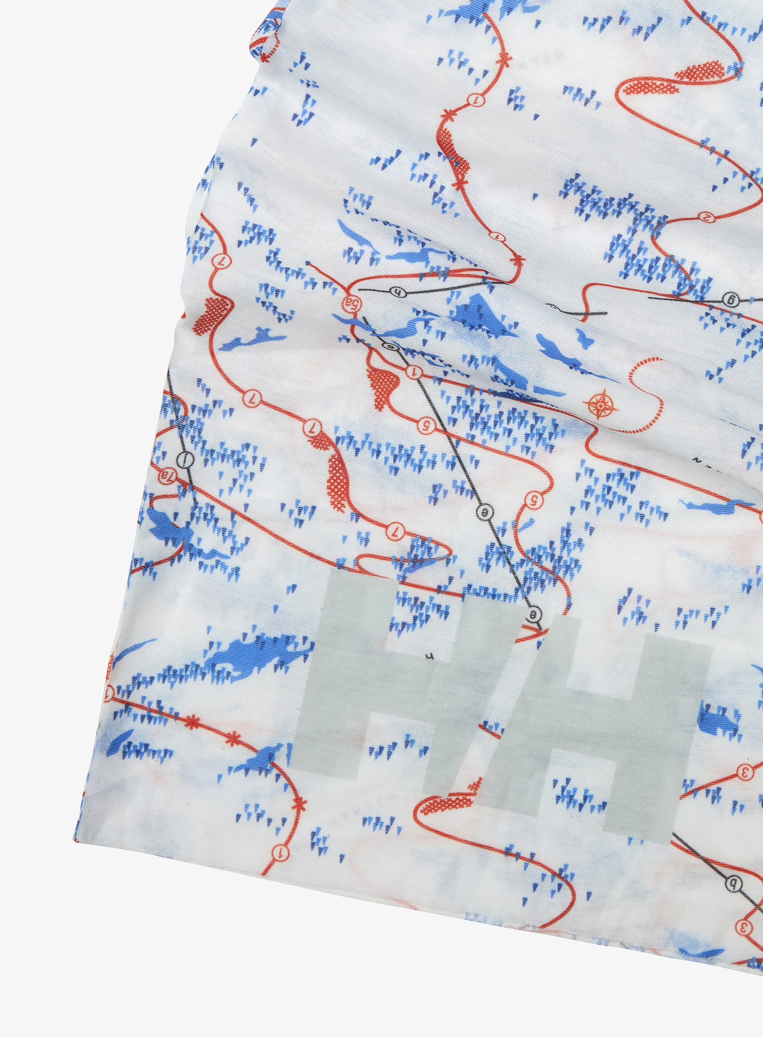 Grijač za vrat Helly Hansen HH Neck - white slope map aop