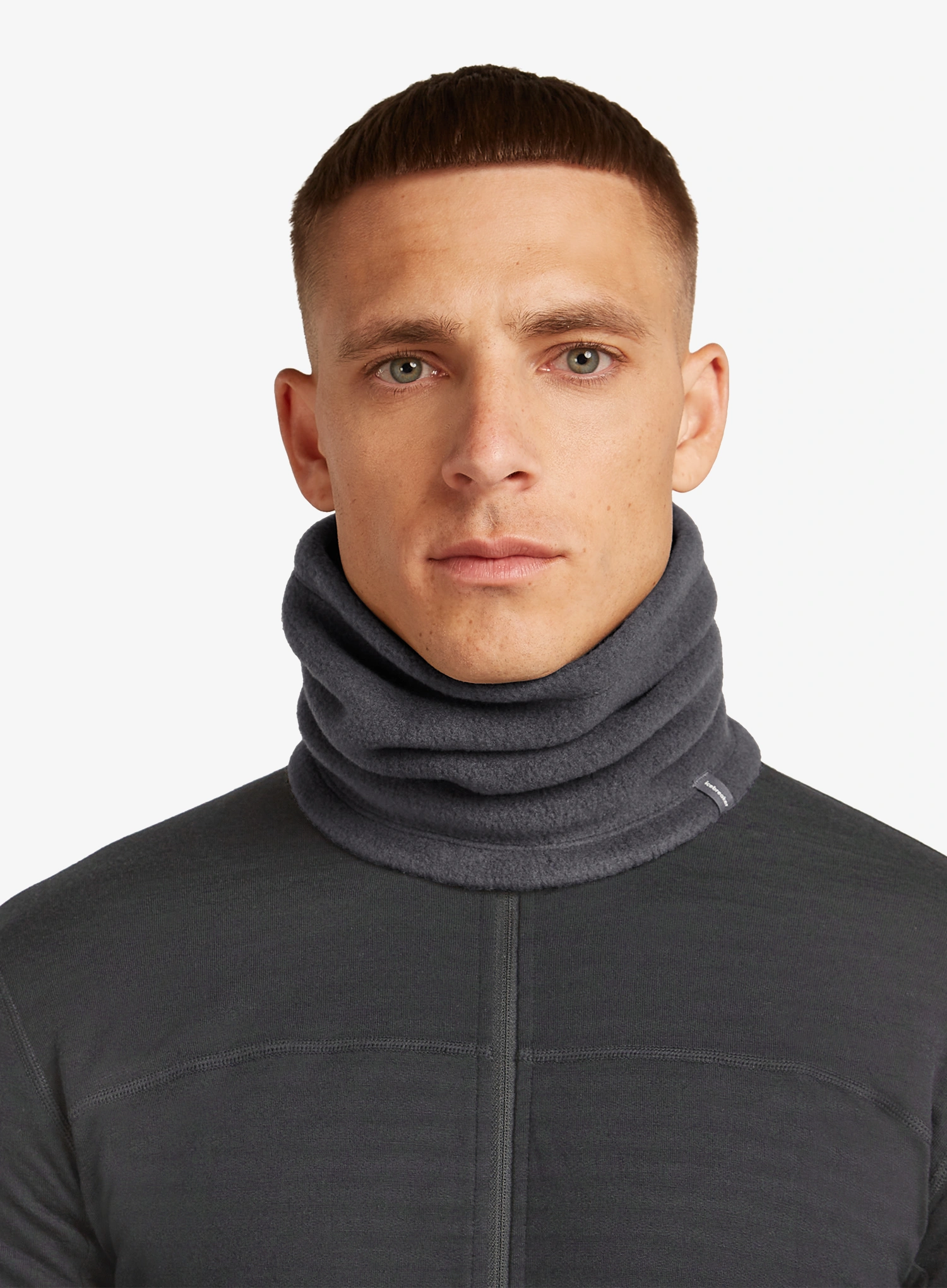 Grijač za vrat Icebreaker Merino Blend 800 RealFleece Classic Pile Chute - obsidian