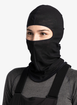 Balaklava Buff Merino Lightweight Balaclava - solid black