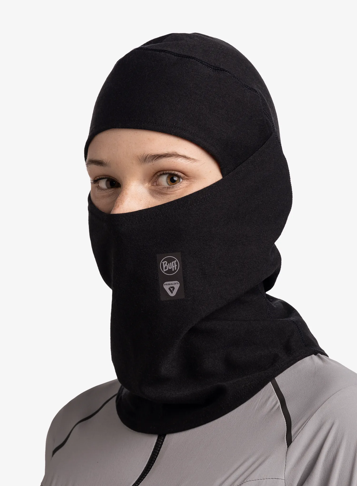 Balaklava Buff Thermonet Hinged Balaclava - solid black