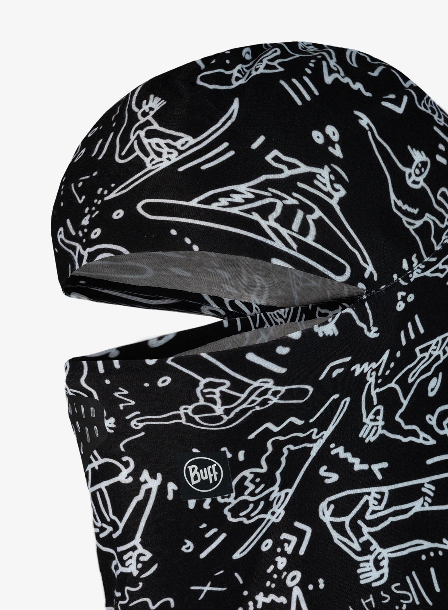 Dječja balaklava Buff Thermonet Hinged Balaclava - tivat black