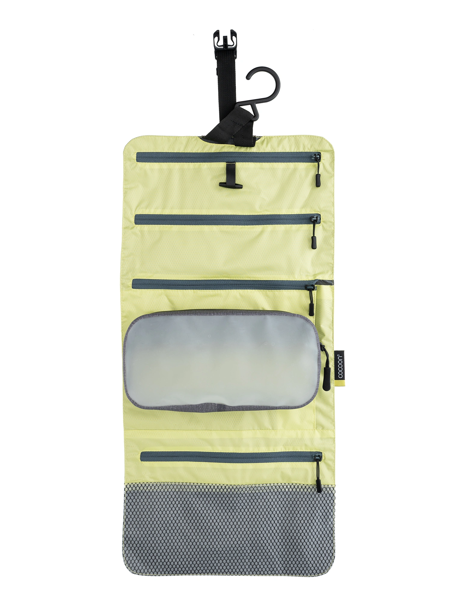 Toaletna torbica Cocoon Hanging Toiletry Kit - Minimalist - Light - star grey/ wild lime
