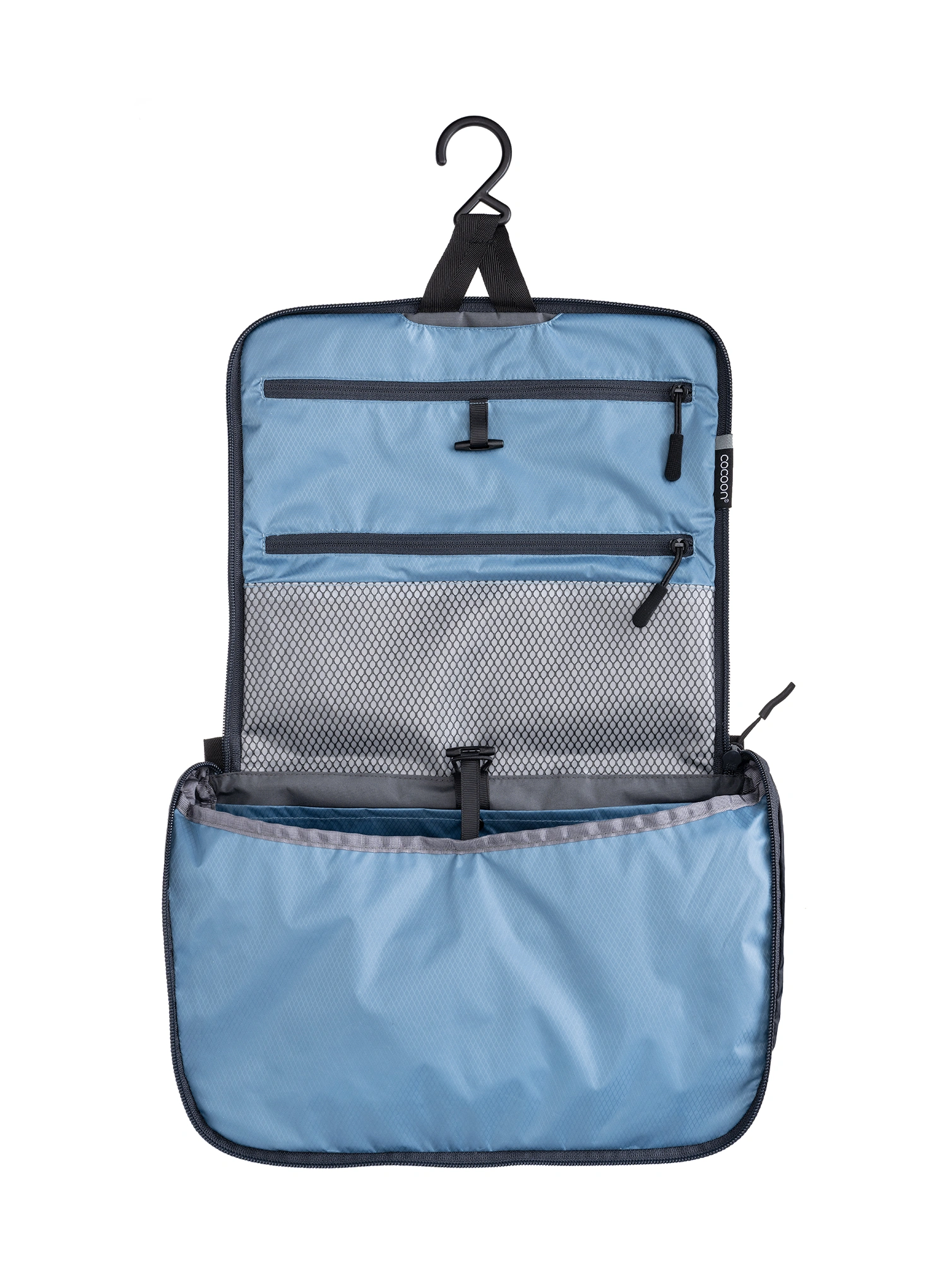 Toaletna torbica Cocoon Toiletry Kit - Allrounder-Light L - ash blue/phantom black