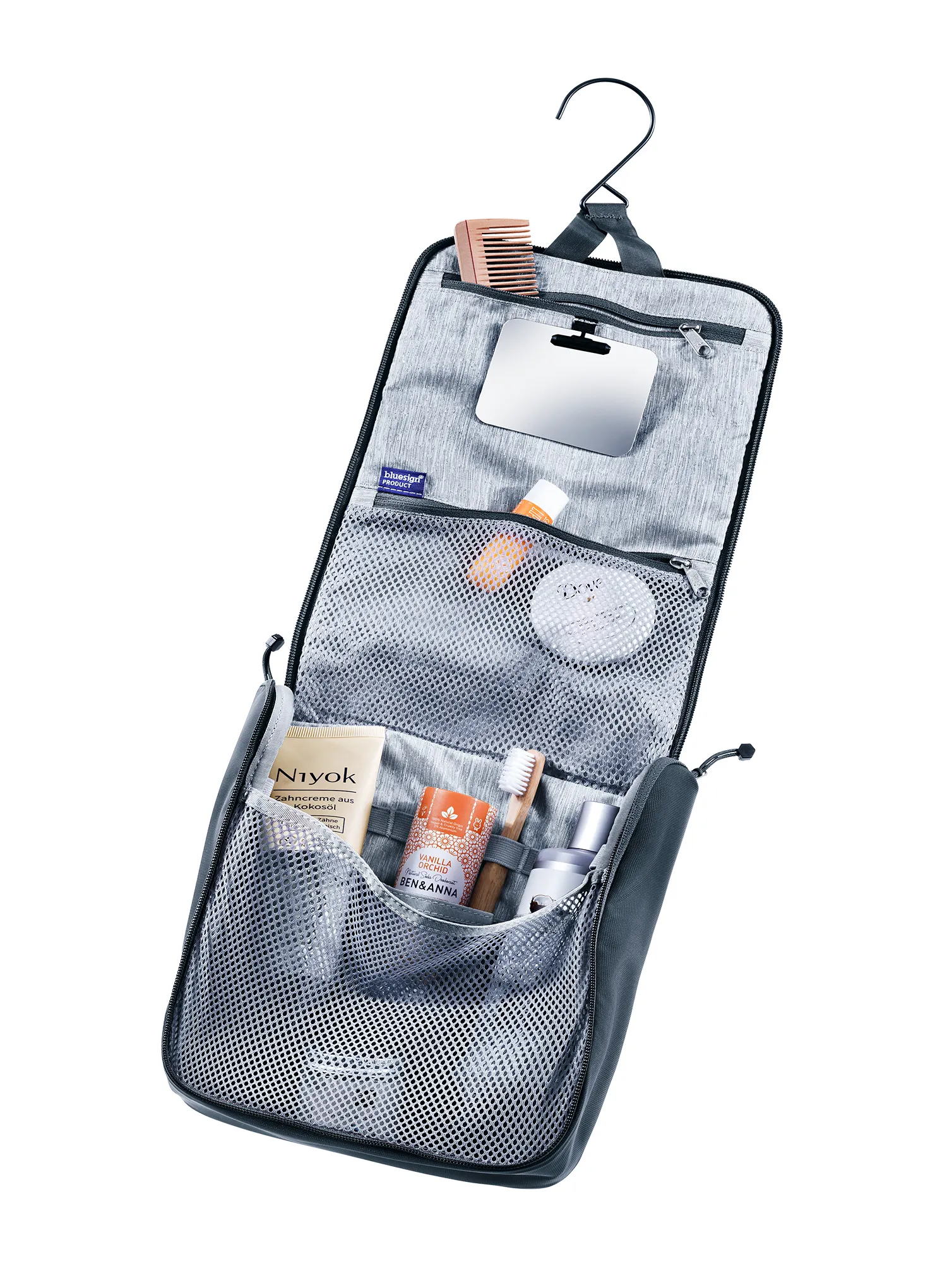 Toaletna torbica Deuter Wash Center II - black/black
