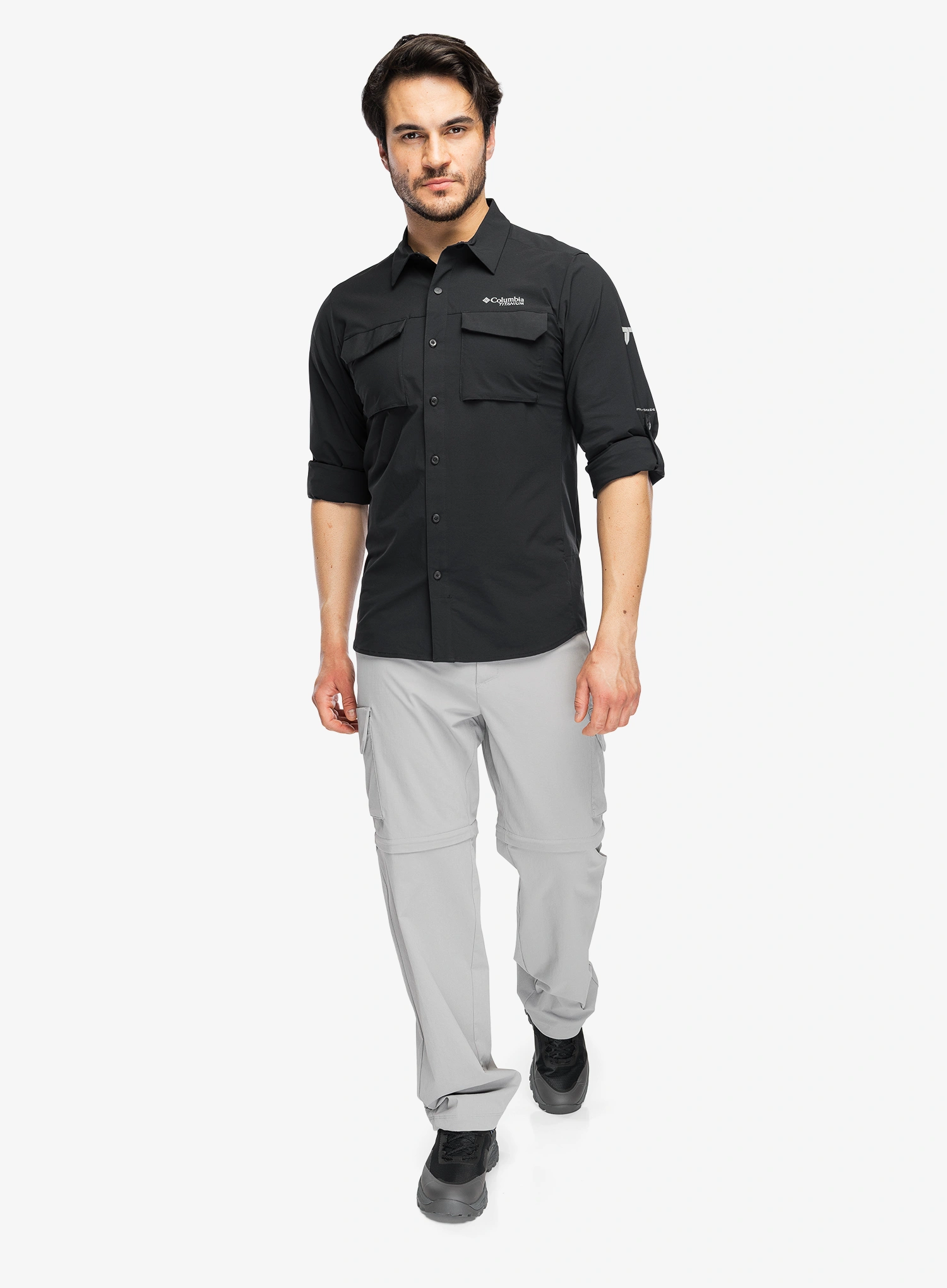 Košulja Columbia Silver Ridge Elite Long Sleeve Woven - black