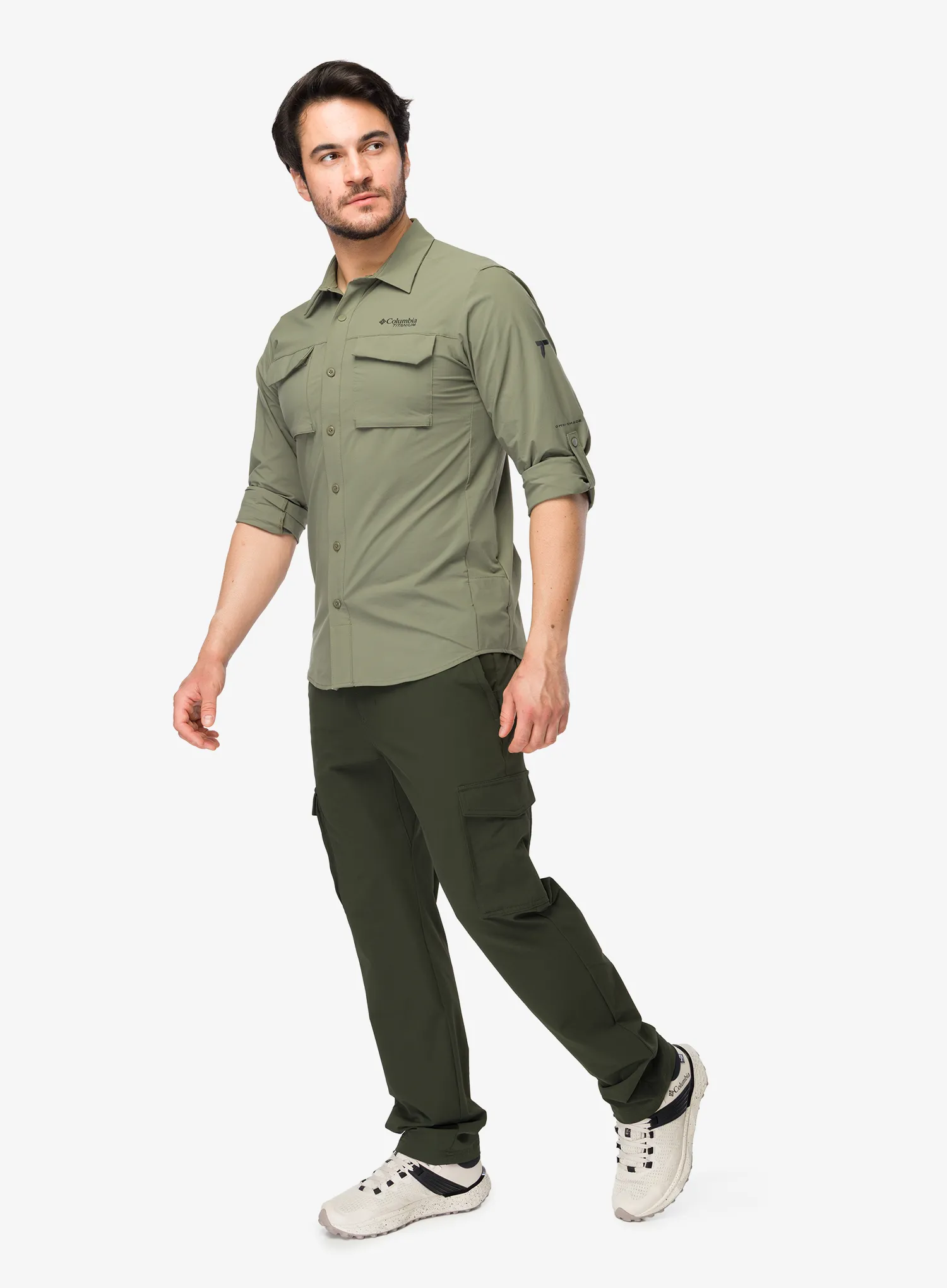 Košulja Columbia Silver Ridge Elite Long Sleeve Woven - stone green