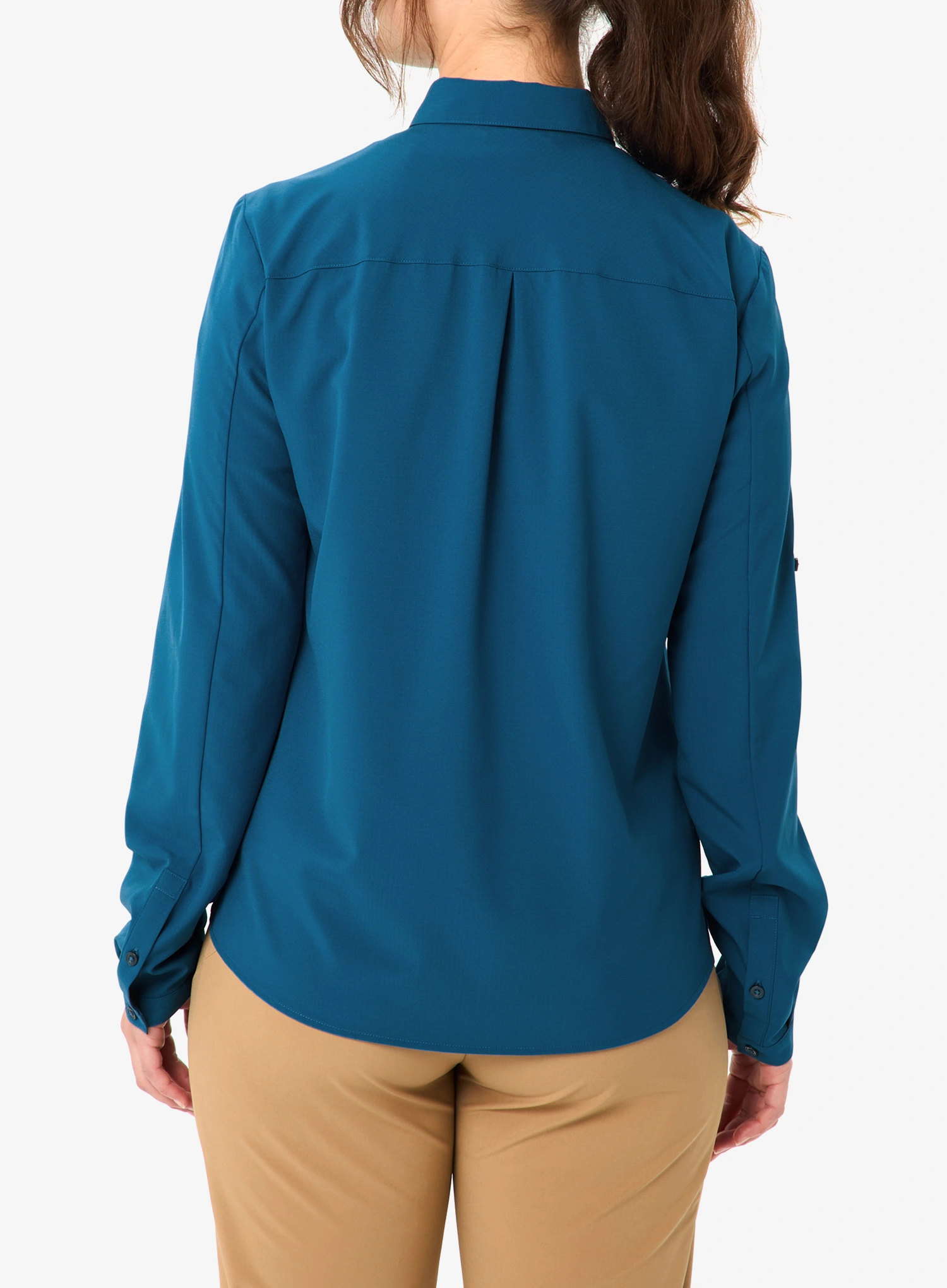 Ženska putna košulja Vaude Rosemoor LS Shirt IV - shore blue