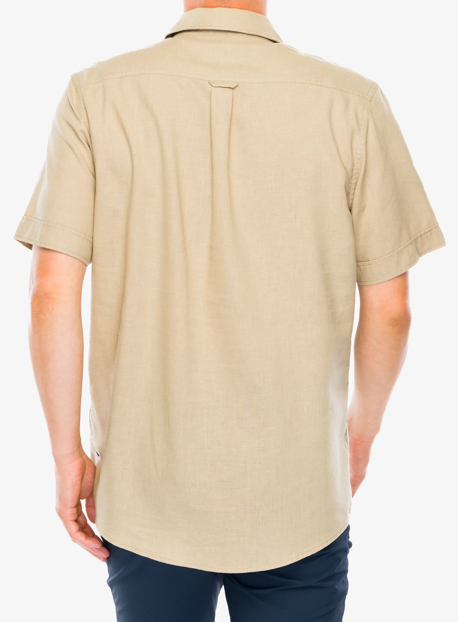 Putna košulja Fjallraven Övik Travel Shirt SS M - sand stone