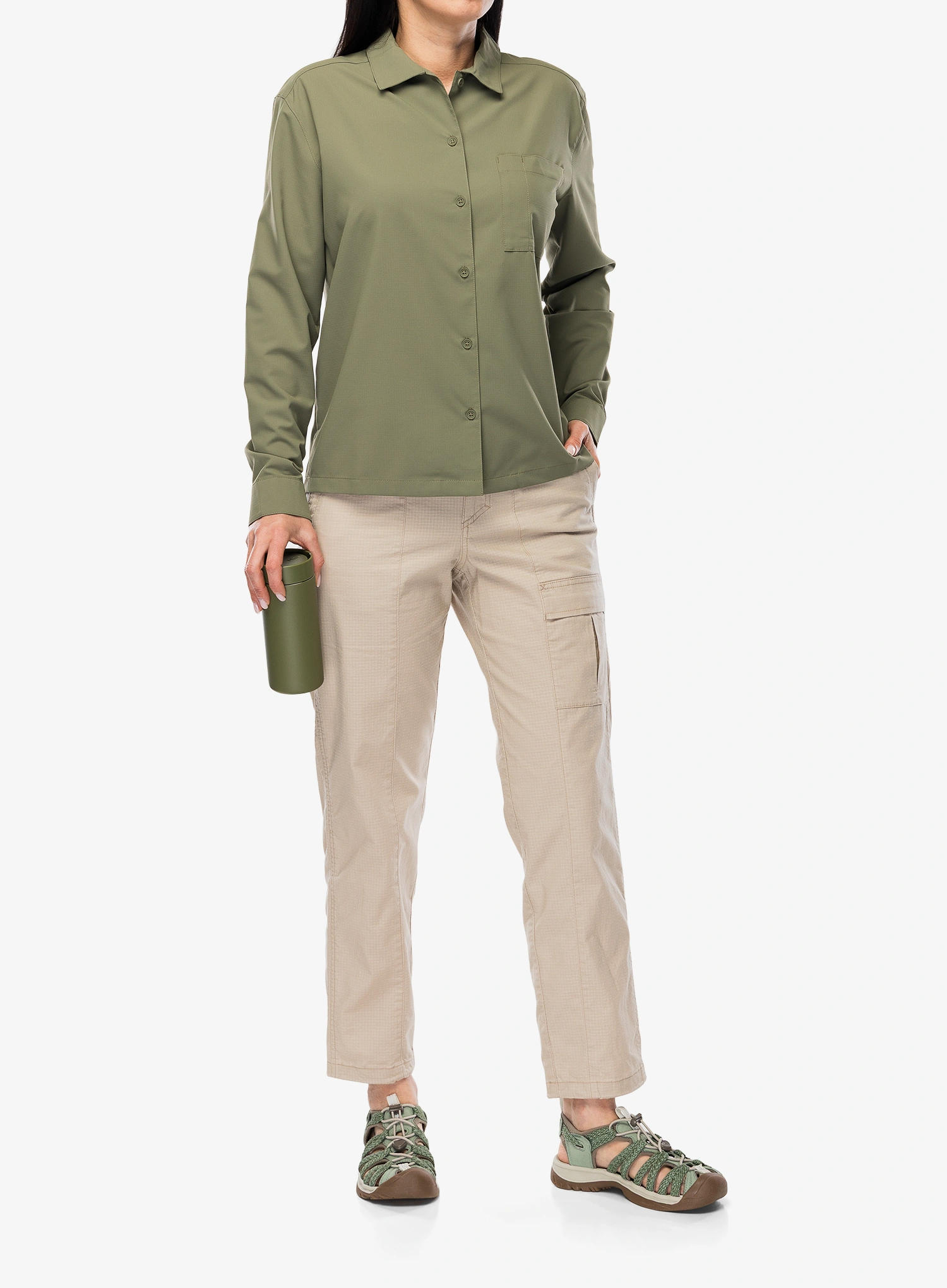 Ženska košulja protiv komaraca Royal Robbins Expedition III L/S - fiddlehead