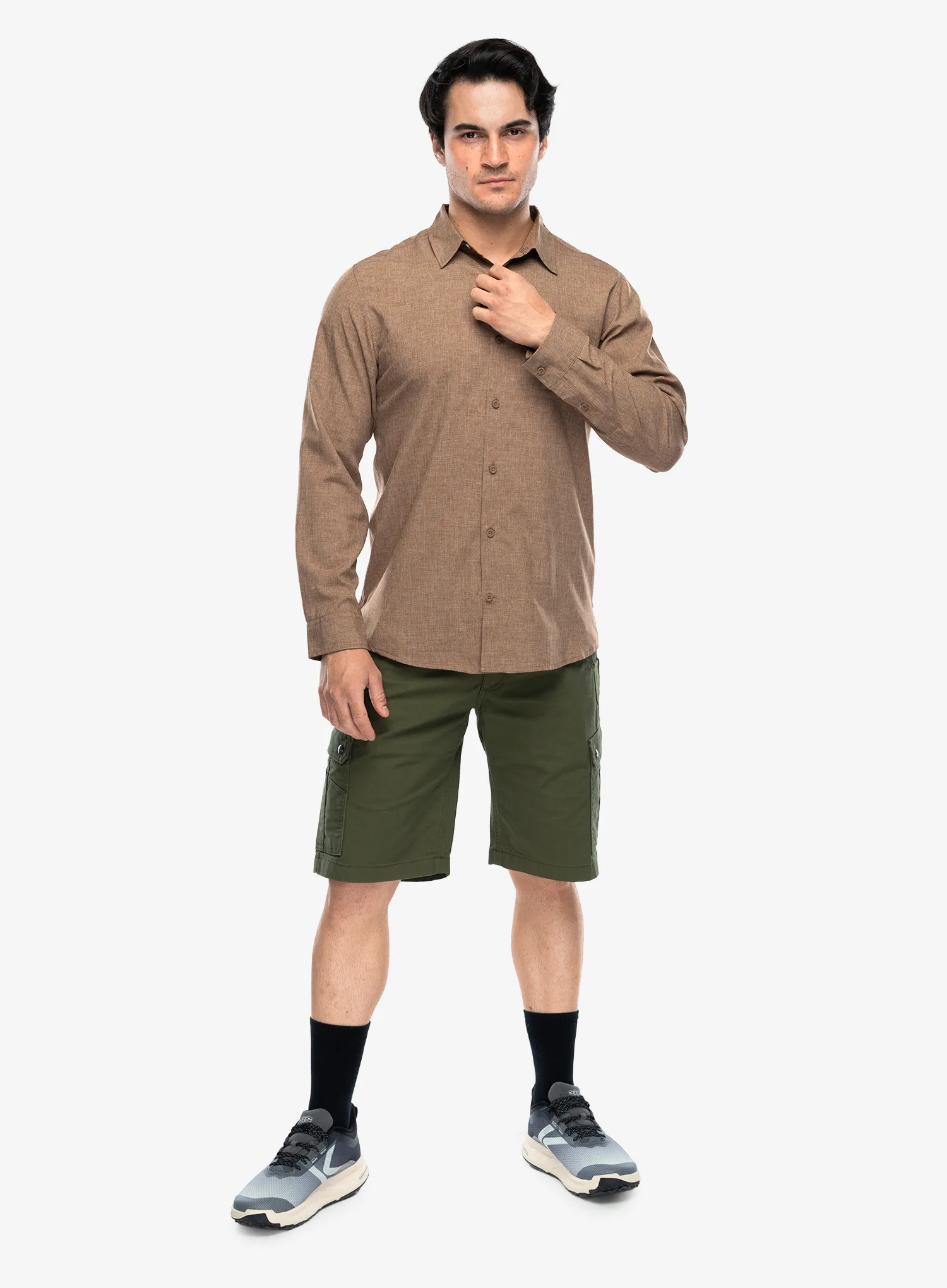 Košulja protiv komaraca Royal Robbins Amp Lite II L/S - walnut htr