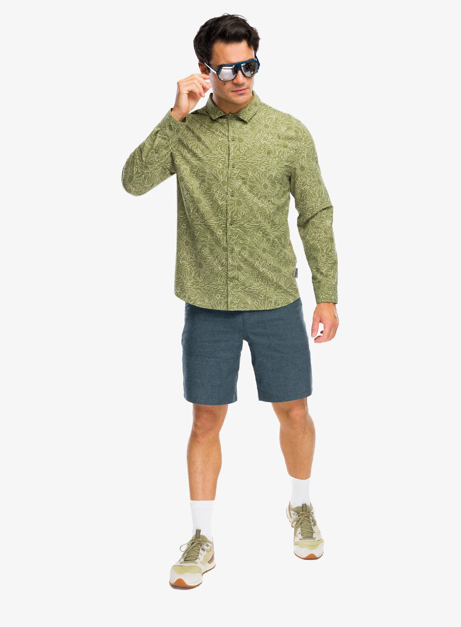 Košulja Royal Robbins Salathe Sun Shirt L/S - olive solar pt