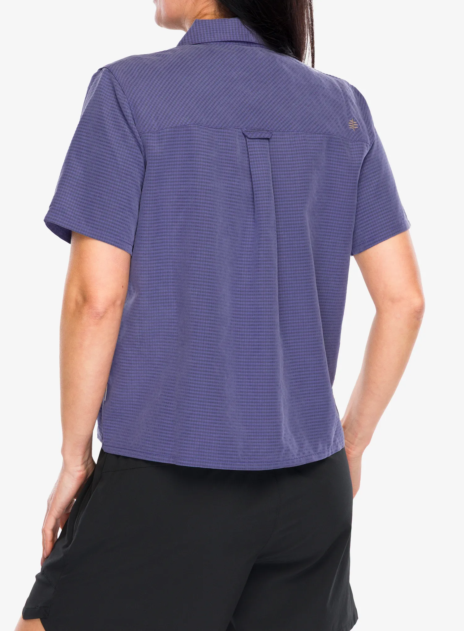 Ženska planinarska košulja Royal Robbins Desert Pucker S/S - future dusk