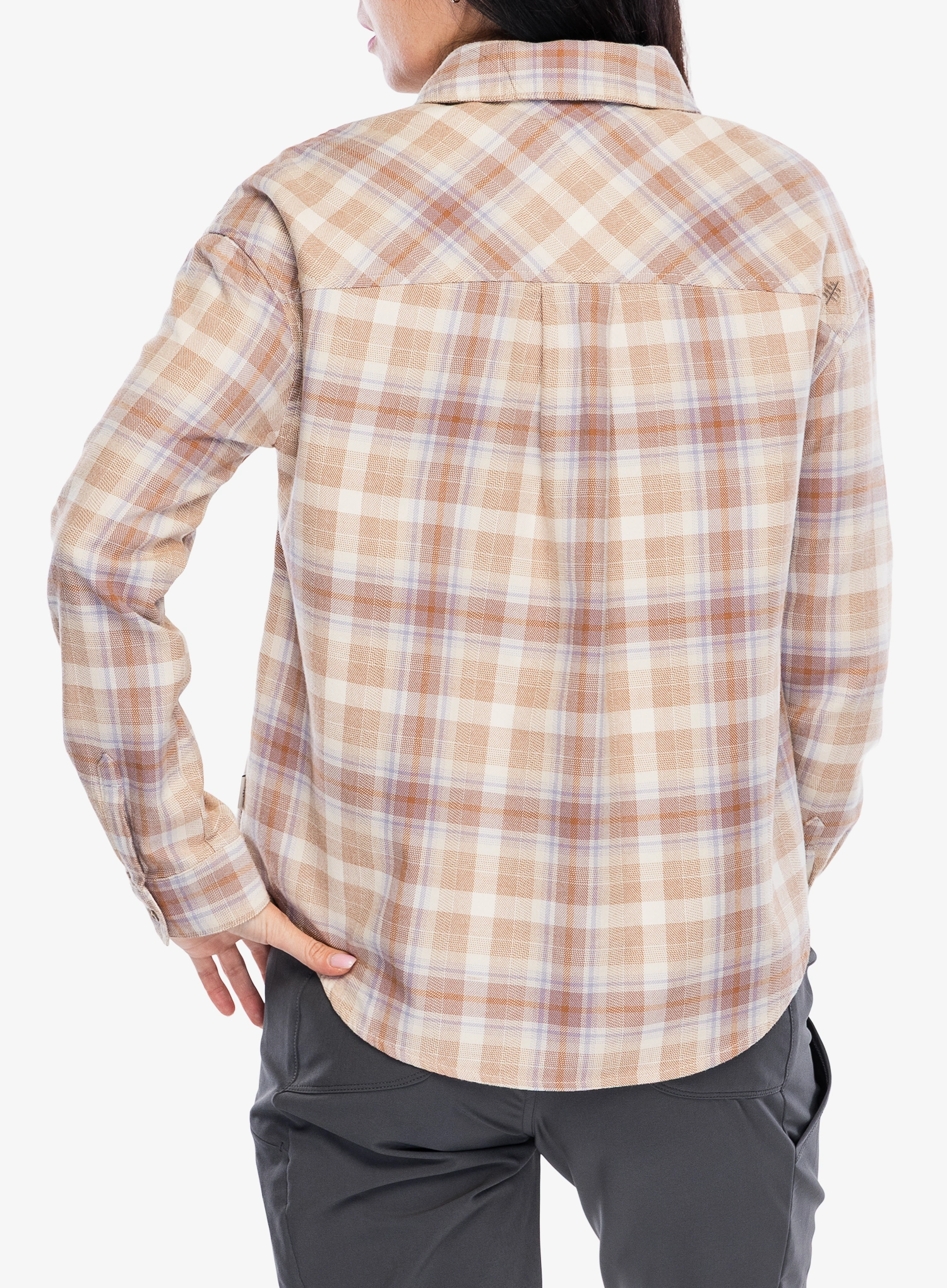 Ženska planinarska košulja Royal Robbins Lieback Overshirt - chalk dipsea pld