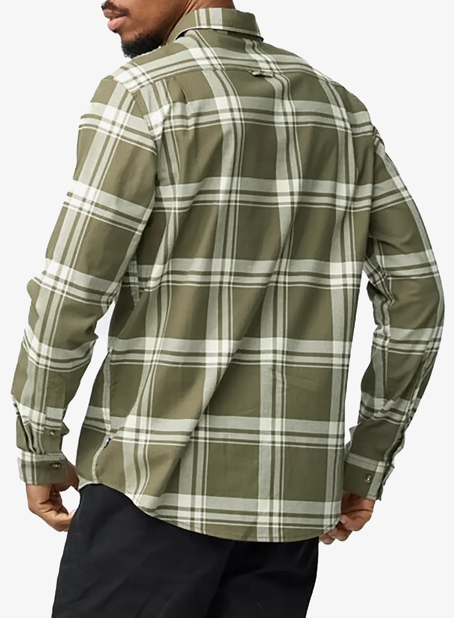 Planinarska košulja Fjallraven Ovik Lite Flannel Shirt - laurel green/chalk white