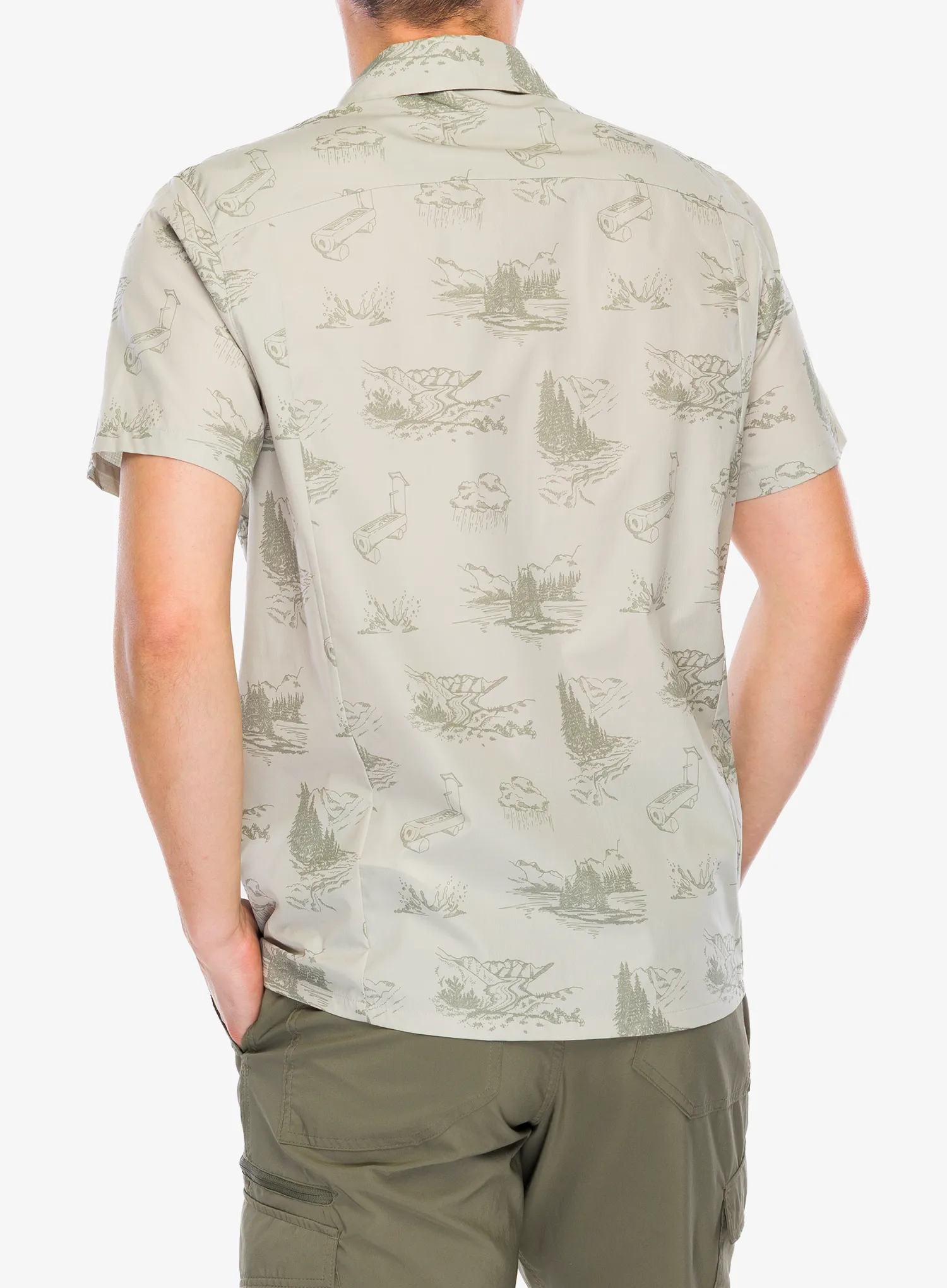 Planinarska košulja Odlo Essential S/S Print Shirt S/S - agate gray