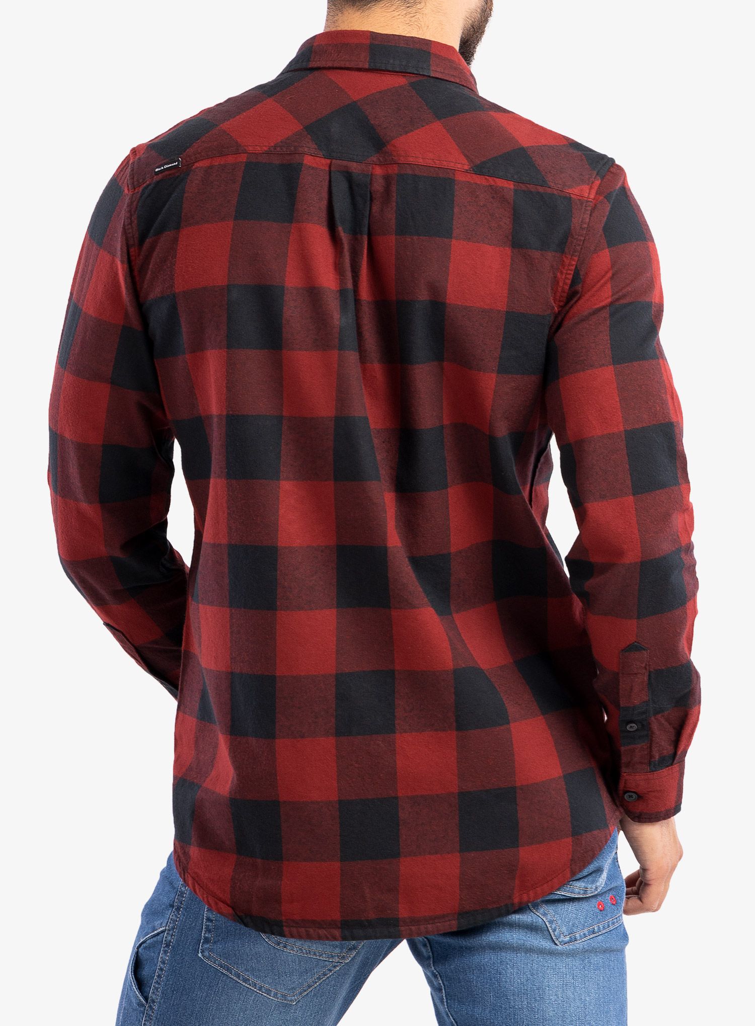 Planinarska košulja Black Diamond Zodiac LS Flannel Shirt - dark crimson/smoke plaid