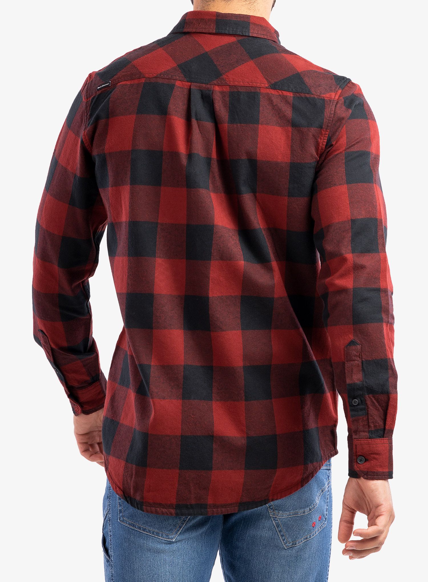 Planinarska košulja Black Diamond Zodiac LS Flannel Shirt - dark crimson/smoke plaid