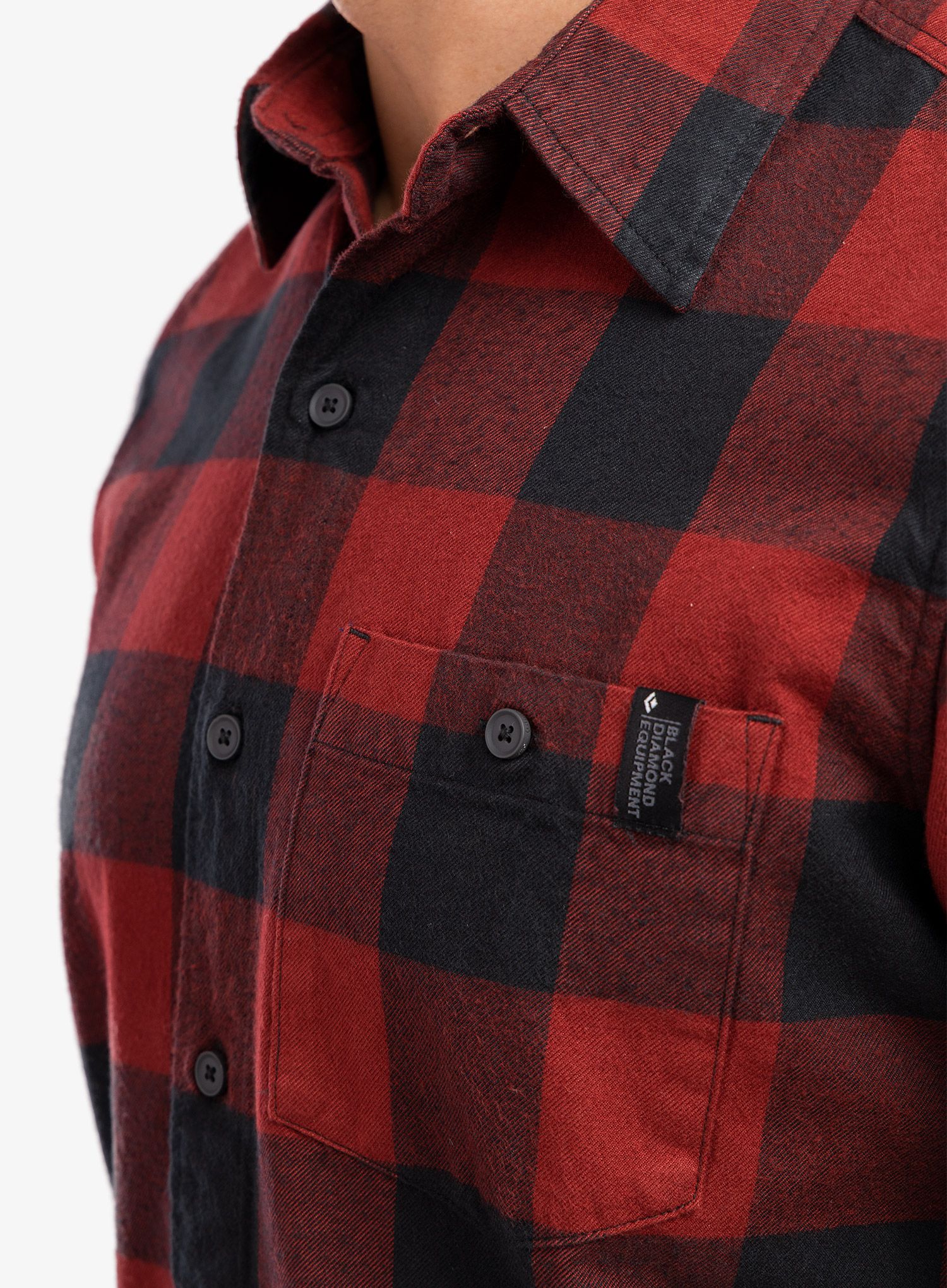 Planinarska košulja Black Diamond Zodiac LS Flannel Shirt - dark crimson/smoke plaid