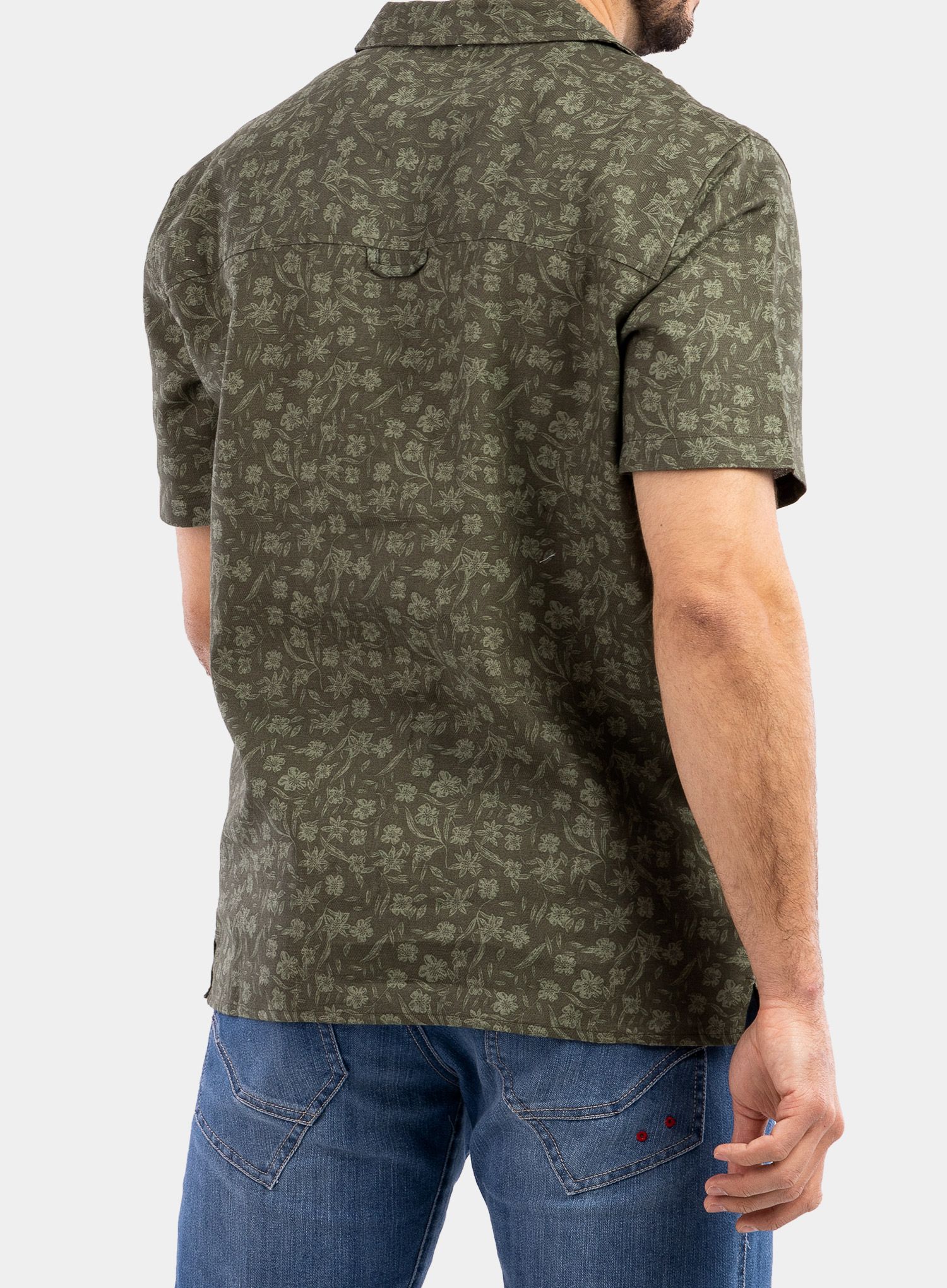 Košulja protiv komaraca Craghoppers NosiBotanical Pasport S/S Shirt - parka green print