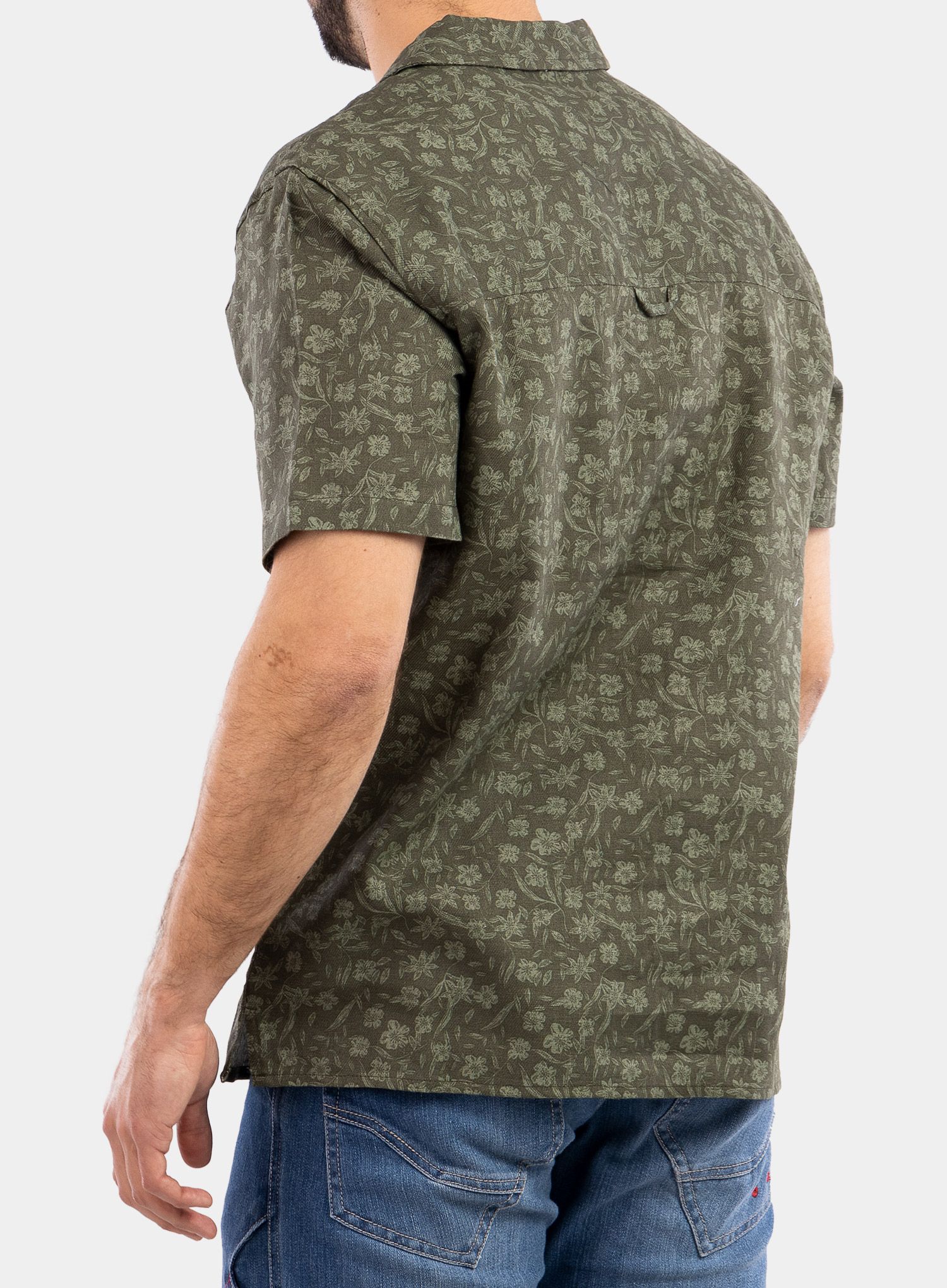 Košulja protiv komaraca Craghoppers NosiBotanical Pasport S/S Shirt - parka green print