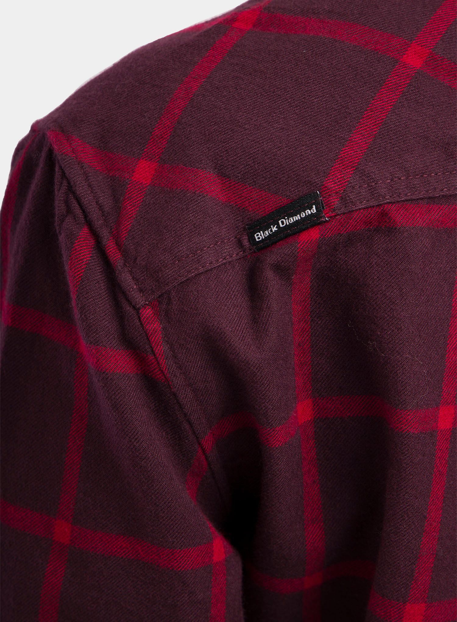 Ženska planinarska košulja Black Diamond Serenity LS Flannel Shirt - bordeaux/vermillion plaid