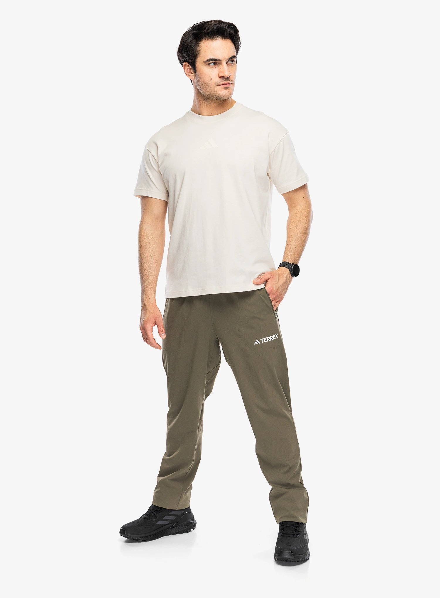 Pamučna majica adidas TERREX Multi T-Shirt Meadow Pack - wonder white