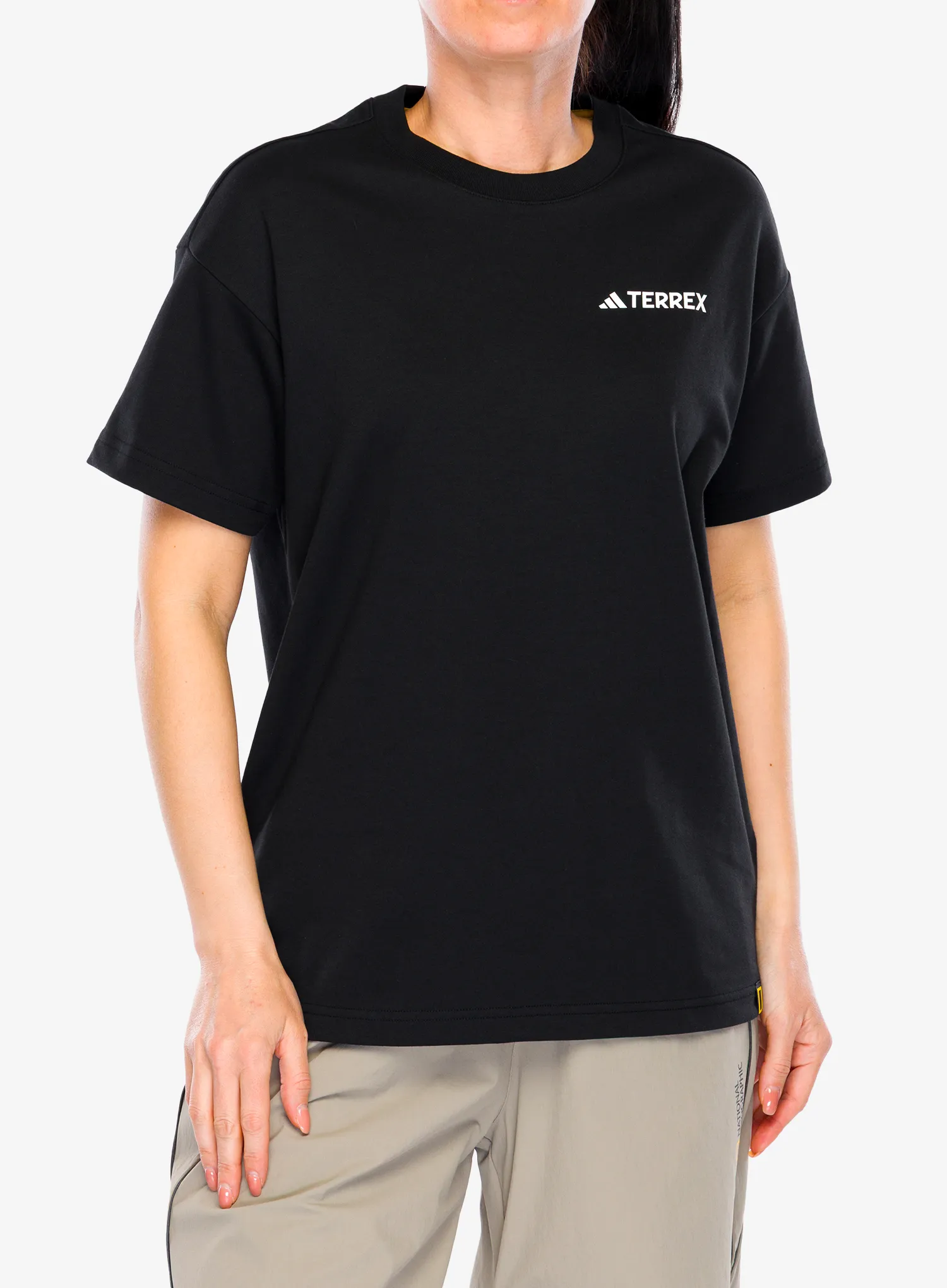 Pamučna majica adidas TERREX Nat Geo UF AEROREADY Graphic T-Shirt - black