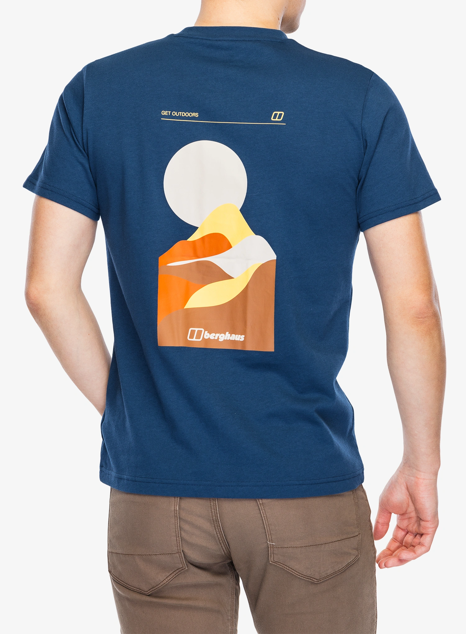 Pamučna majica Berghaus Rolling Peaks SS Tee - hale navy
