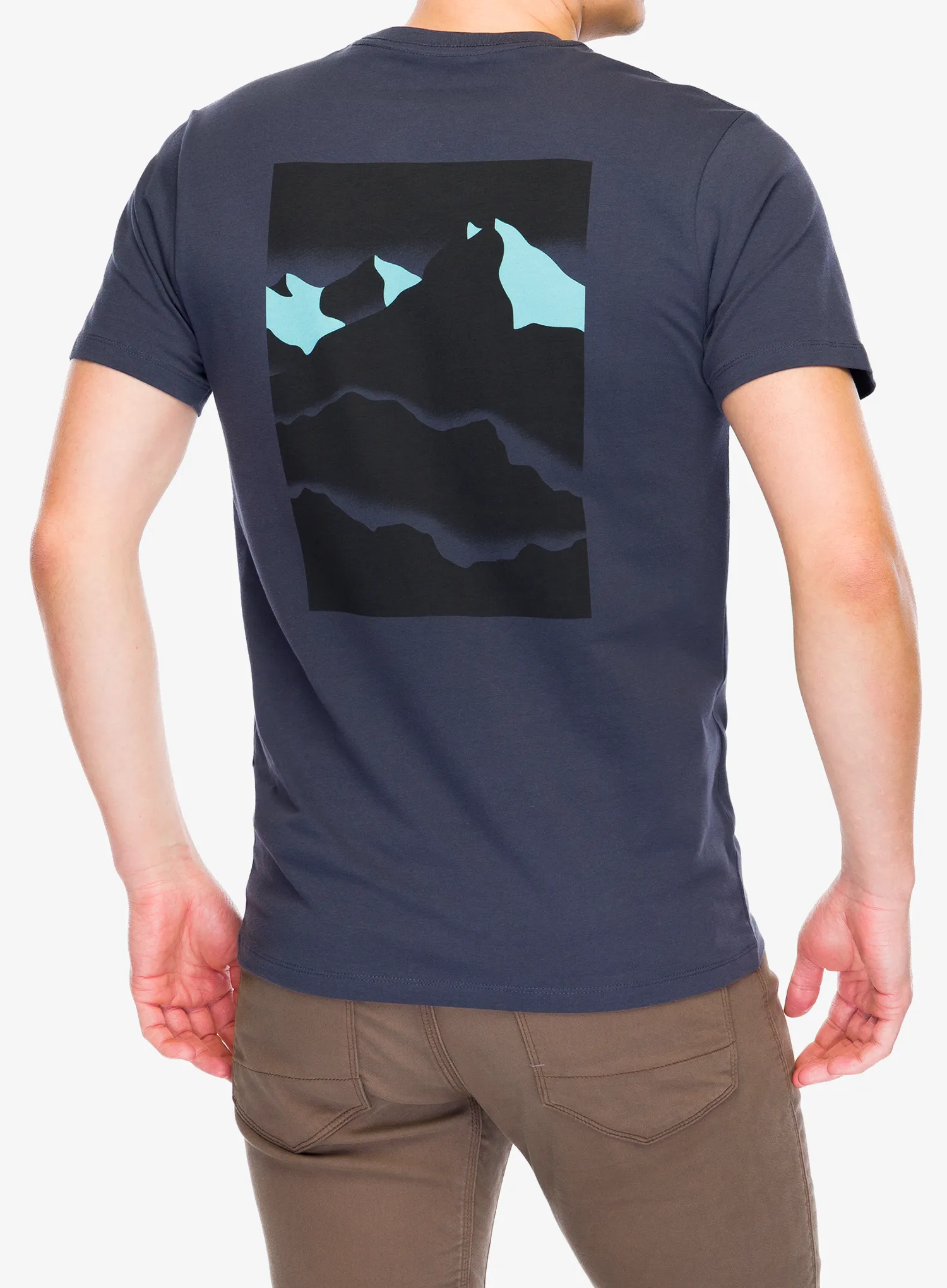 Pamučna majica Black Diamond Mountainscape SS Tee - charcoal