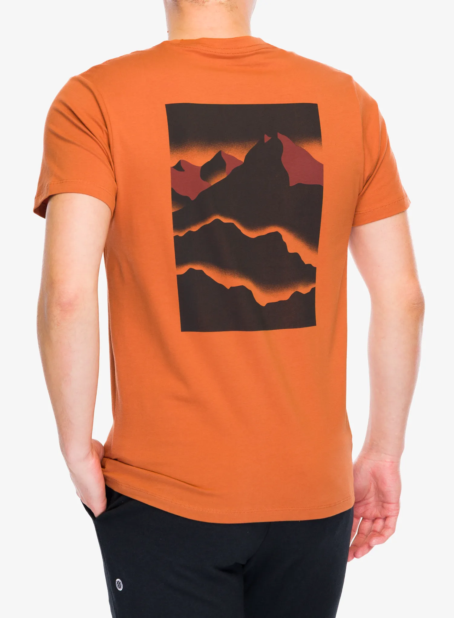 Pamučna majica Black Diamond Mountainscape SS Tee - moab brown