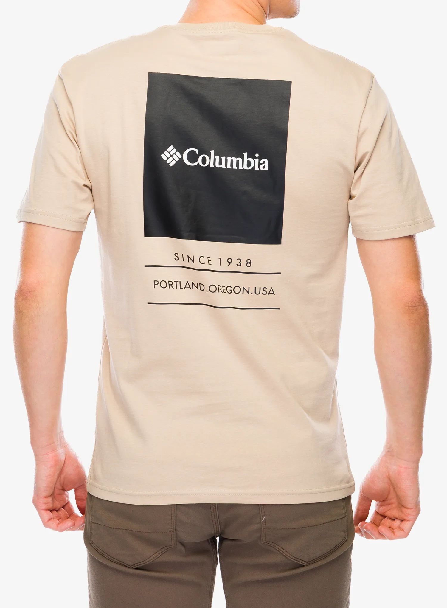 Pamučna majica Columbia Barton Springs S/S Graphic Tee - ancient fossil