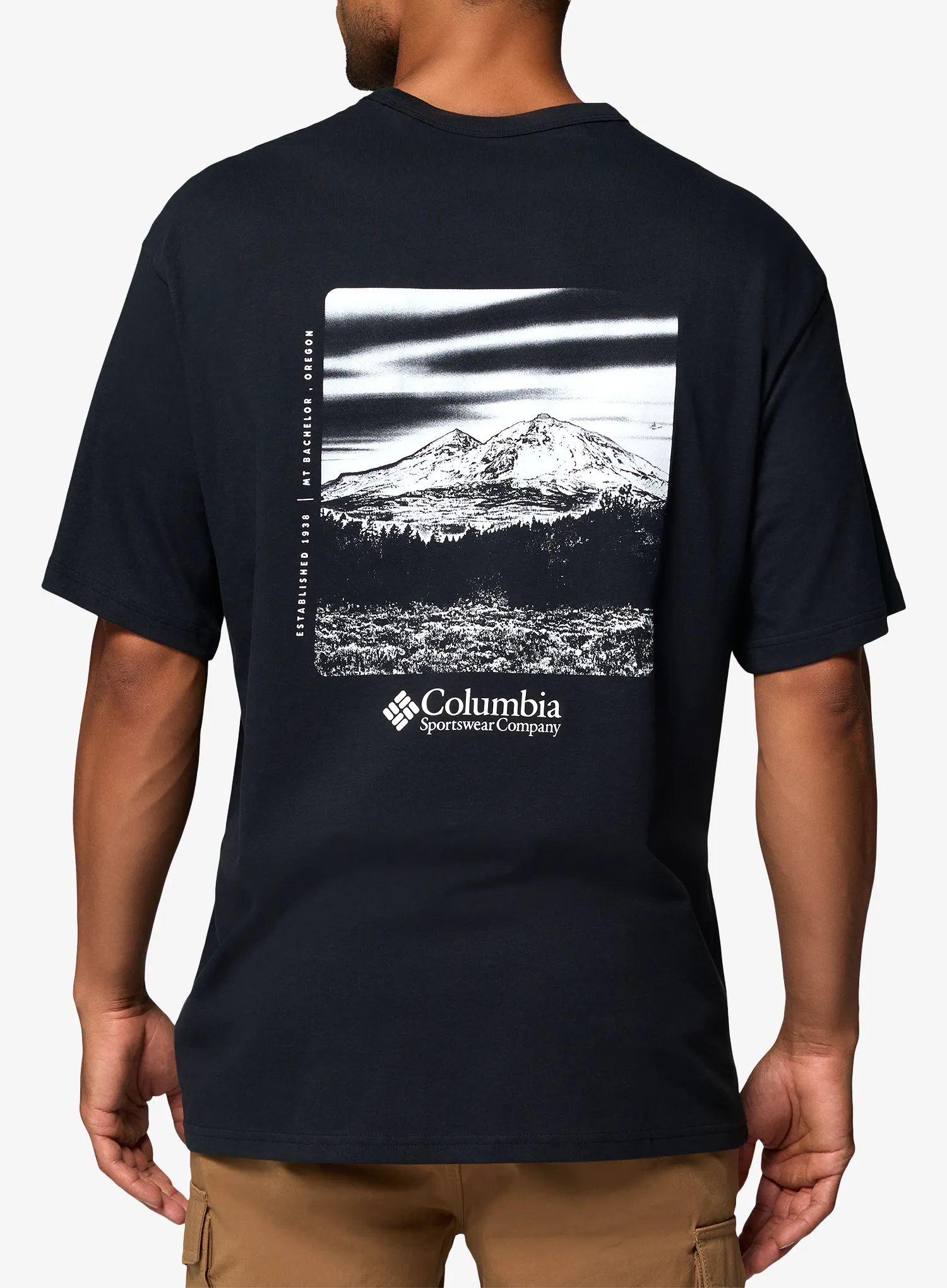 Pamučna majica Columbia CSC Heavyweight Back Graphic Tee - black/photoreal