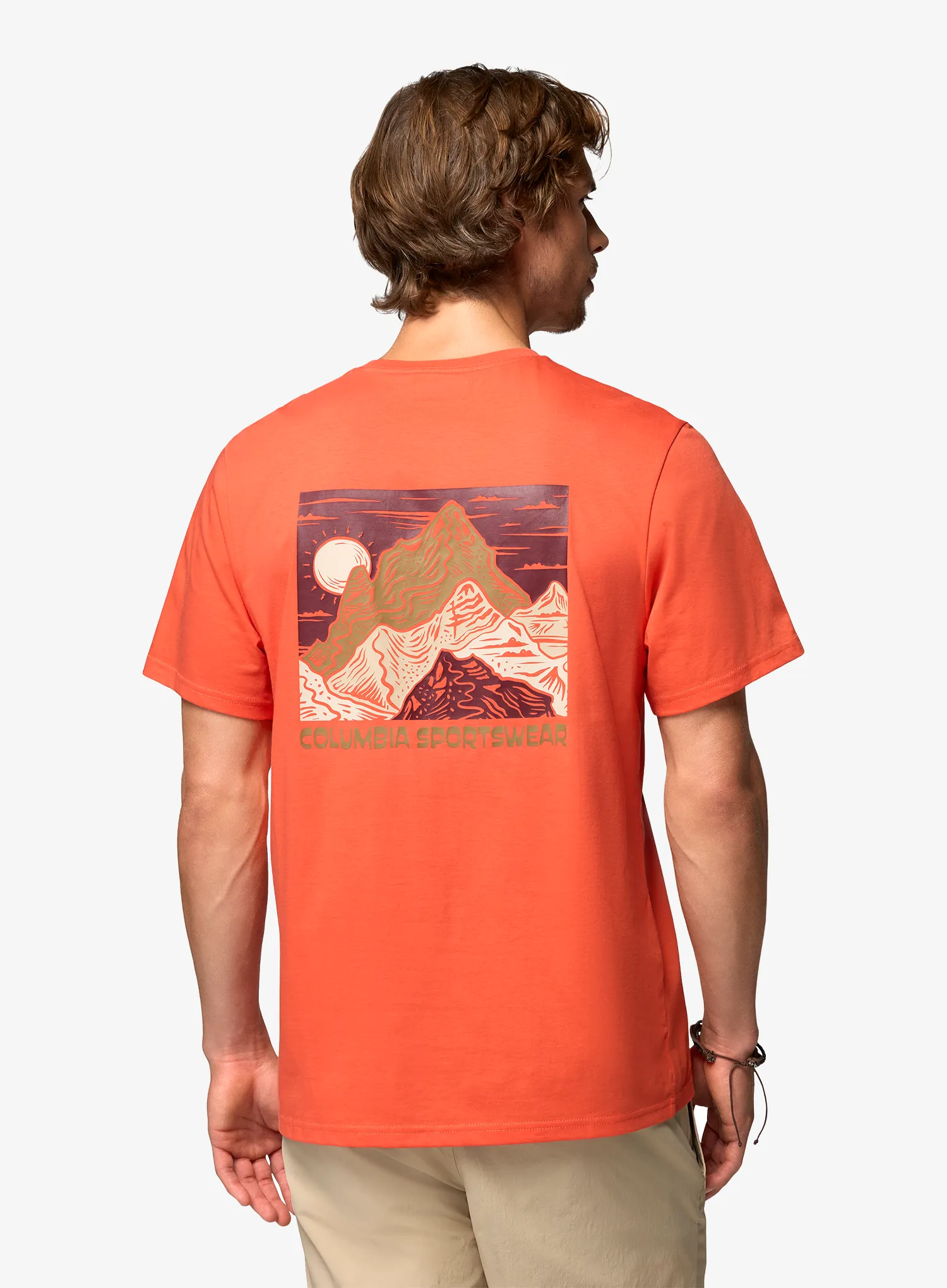 Pamučna majica Columbia CSC Outdoor Back Graphic Tee - zing/sunscape