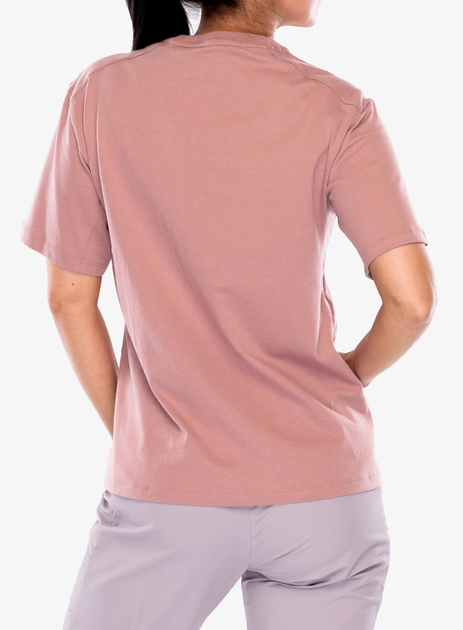 Ženska pamučna majica adidas TERREX Terrex Classic Logo Tee - warm clay
