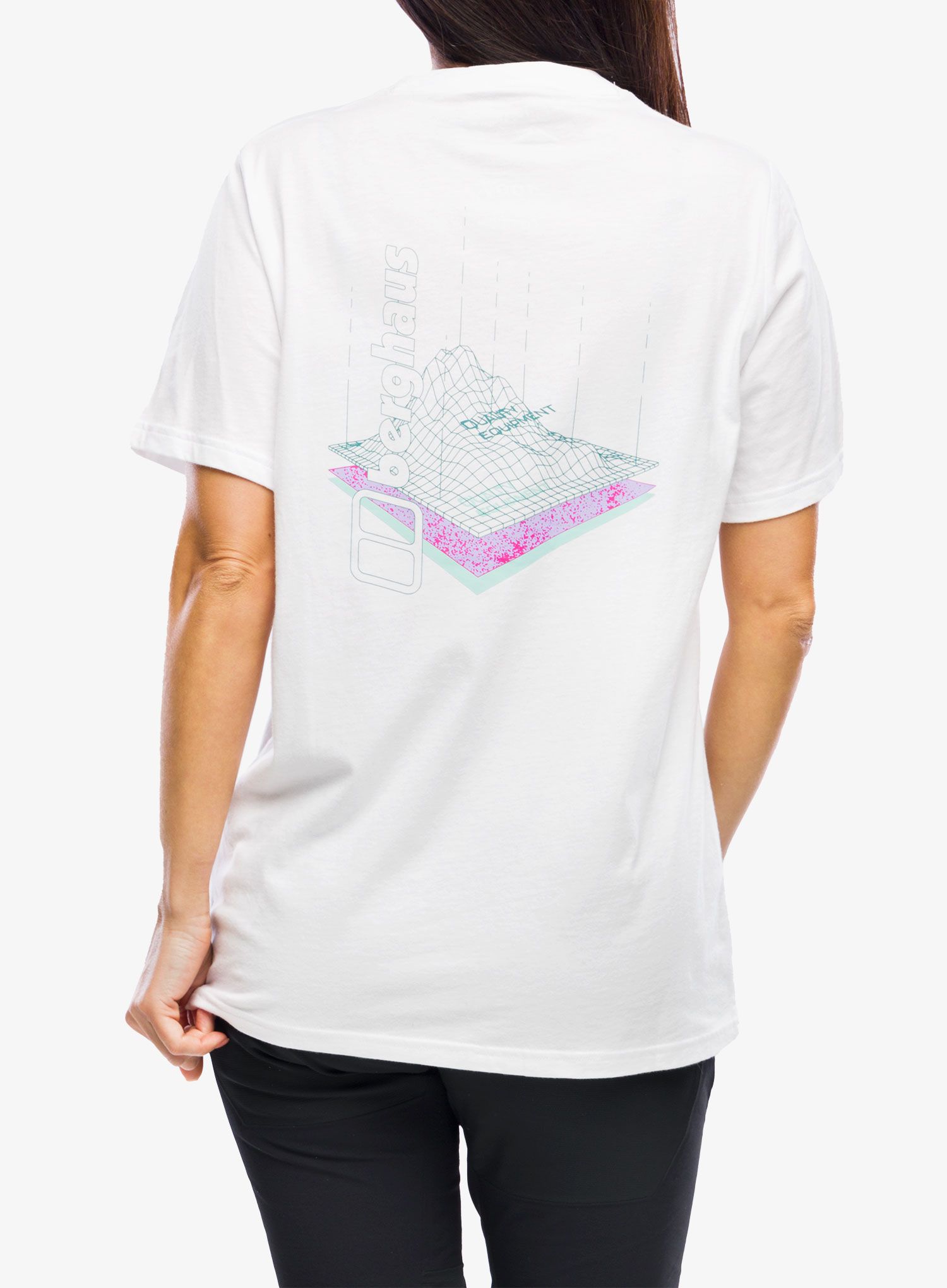 Ženska pamučna majica Berghaus Boyfriend Three Layers SS Tee - pure white
