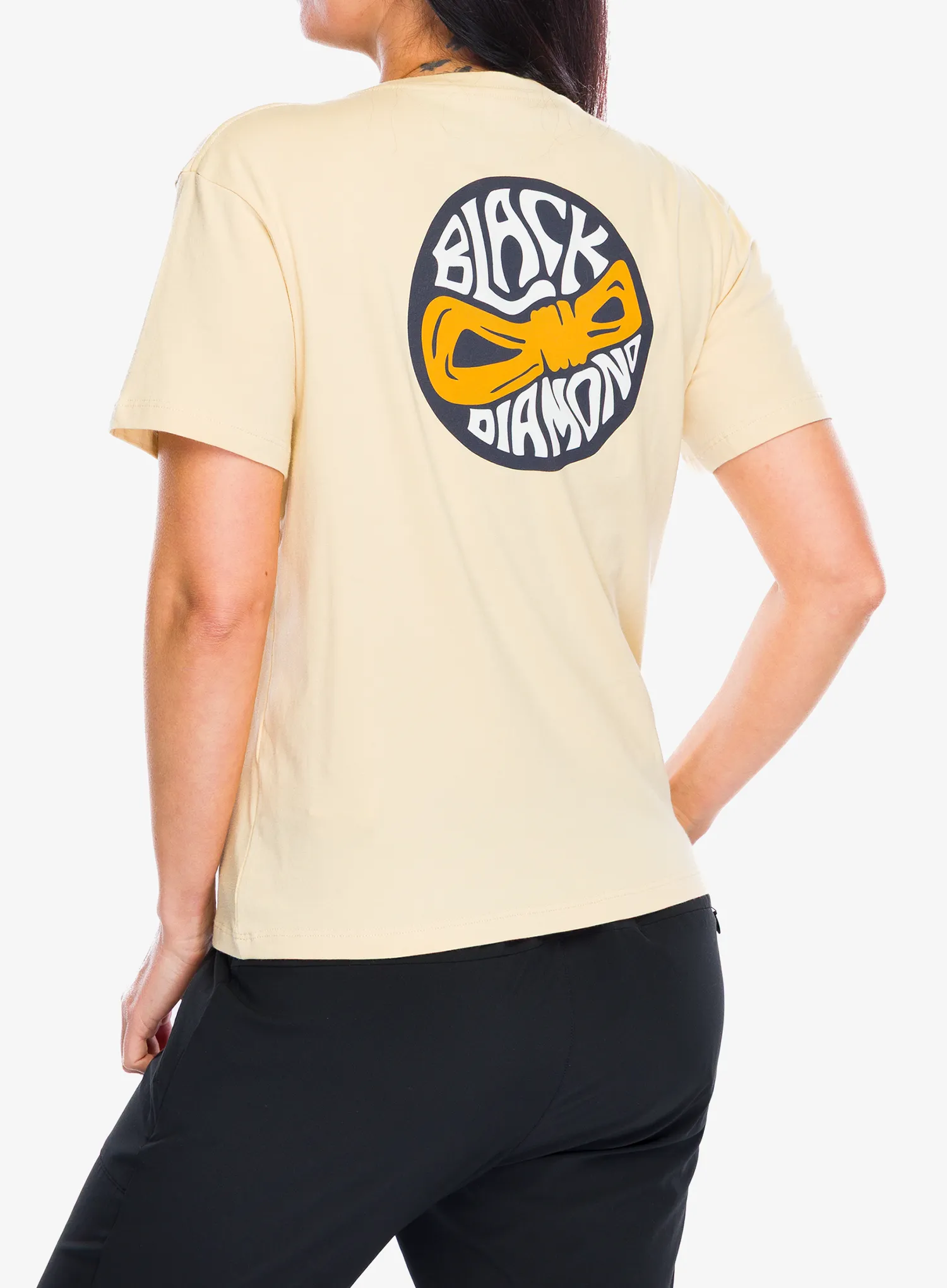 Ženska pamučna majica Black Diamond Rope Badge SS Tee - white oak