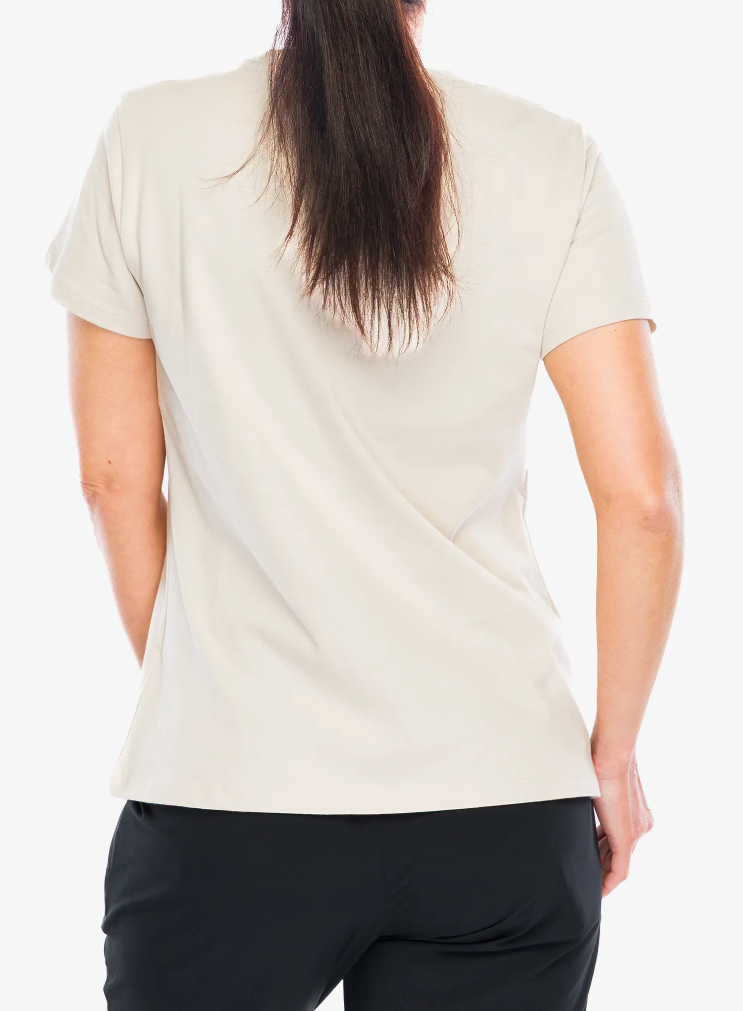 Ženska pamučna majica Didriksons Ingaro T BBTO - light beige