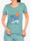 Ženska pamučna majica Edelrid Highball T-Shirt V - mineral