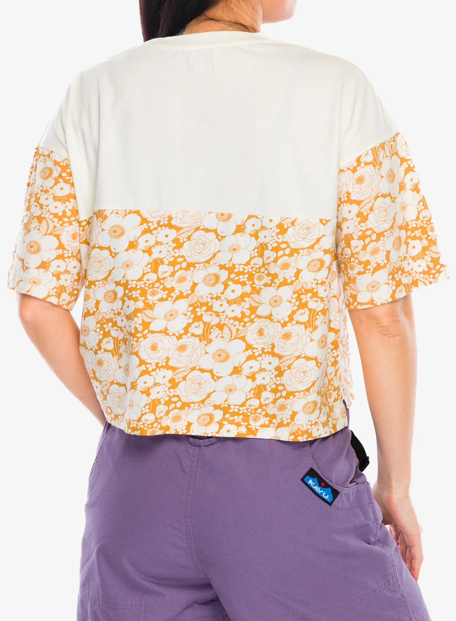 Ženska pamučna majica Kavu Bondi - gold bloom
