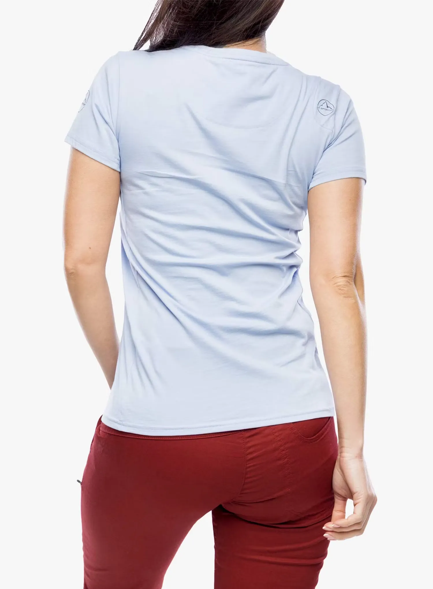 Ženska pamučna majica La Sportiva Stripe Cube T-Shirt - stone-blue