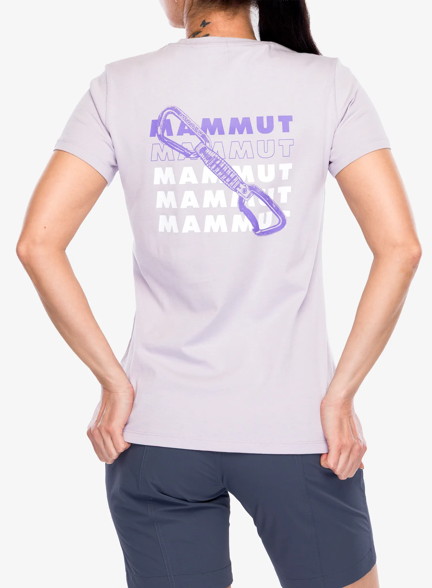 Ženska pamučna majica Mammut Massone T-Shirt Quickdraw - alpine calamint