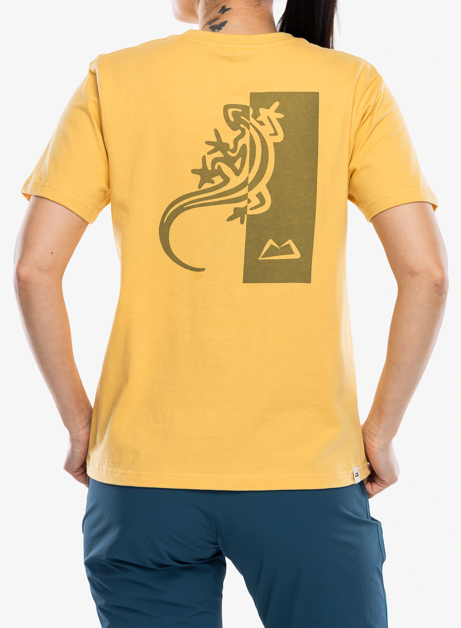 Ženska pamučna majica Mountain Equipment Podus Tee - rattan/rattan