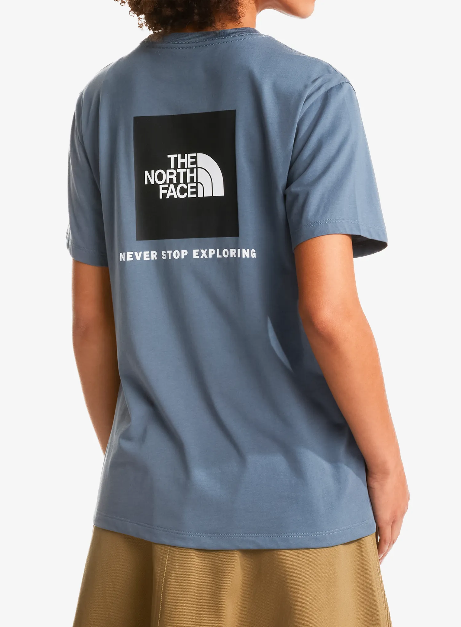 Ženska pamučna majica The North Face Evolution Half Dome Relaxed Short Sleeve - granite grey