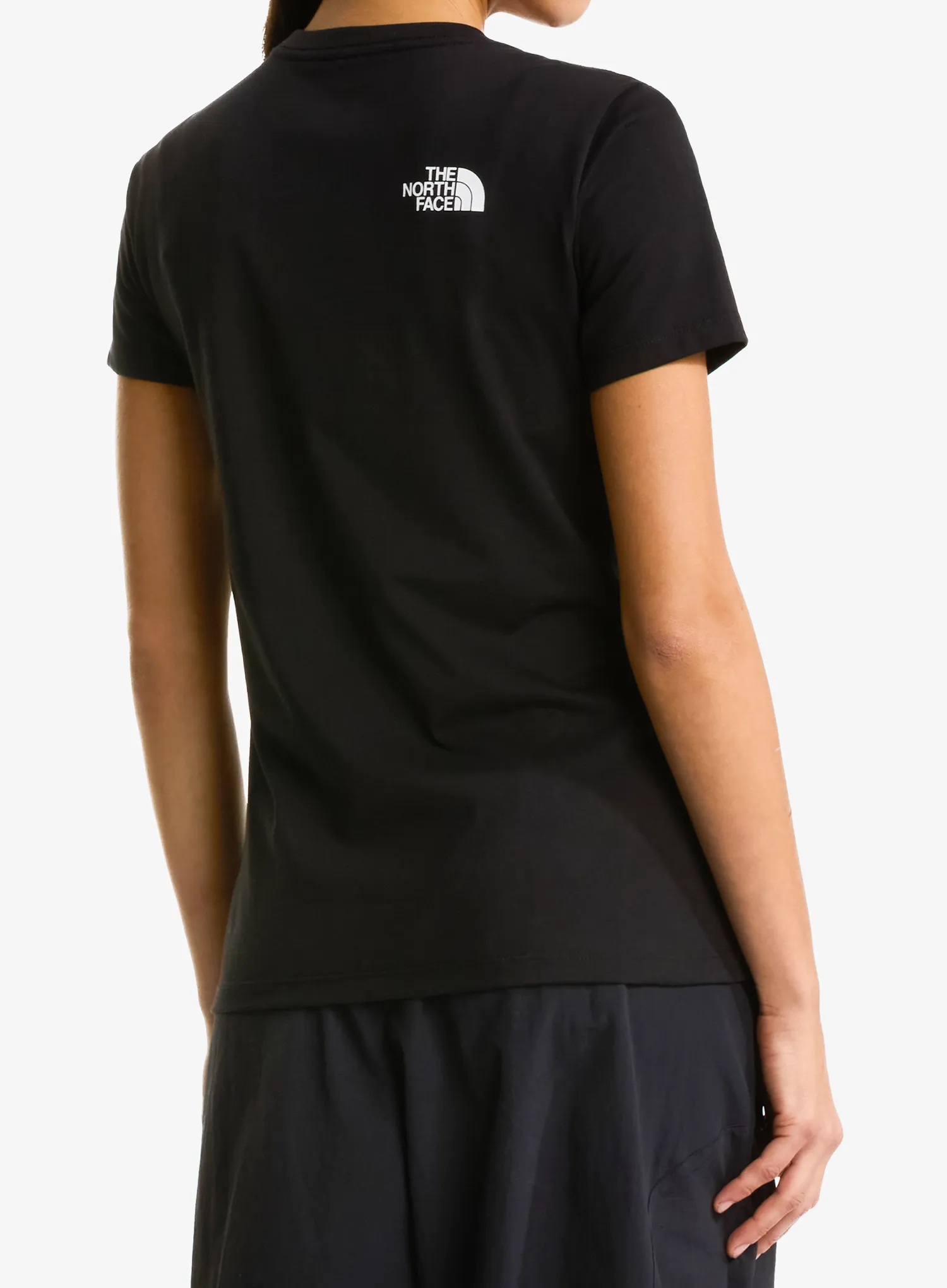 Ženska pamučna majica The North Face Evolution Half Dome Slim Short Sleeve - tnf black