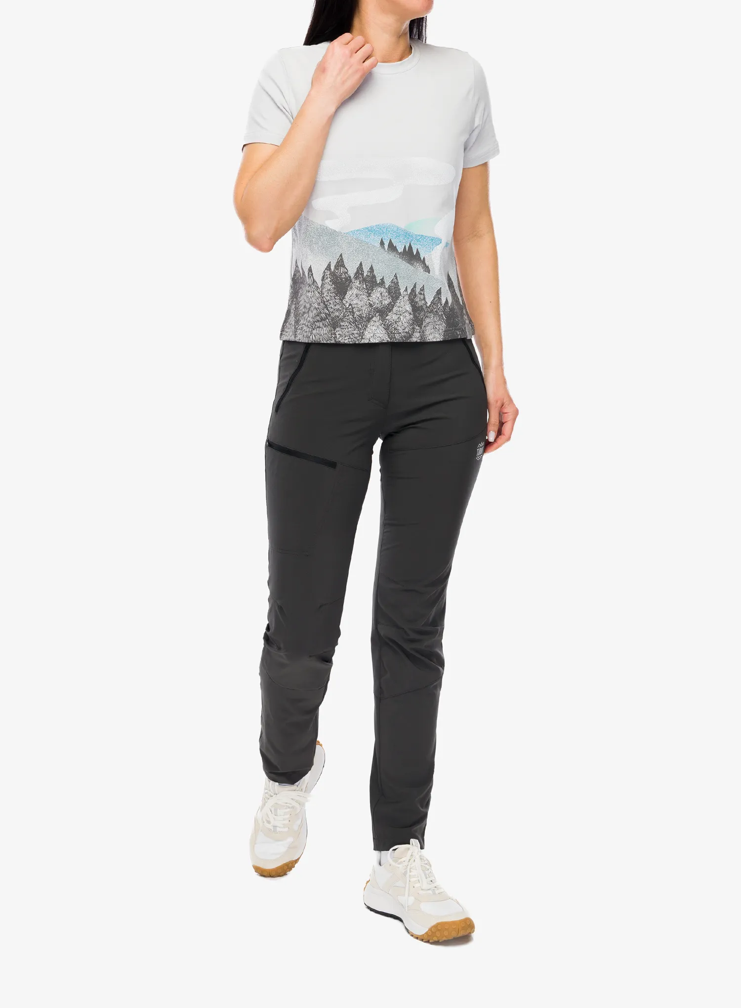 Ženska pamučna majica Turbat Fog T-Shirt - vapour blue